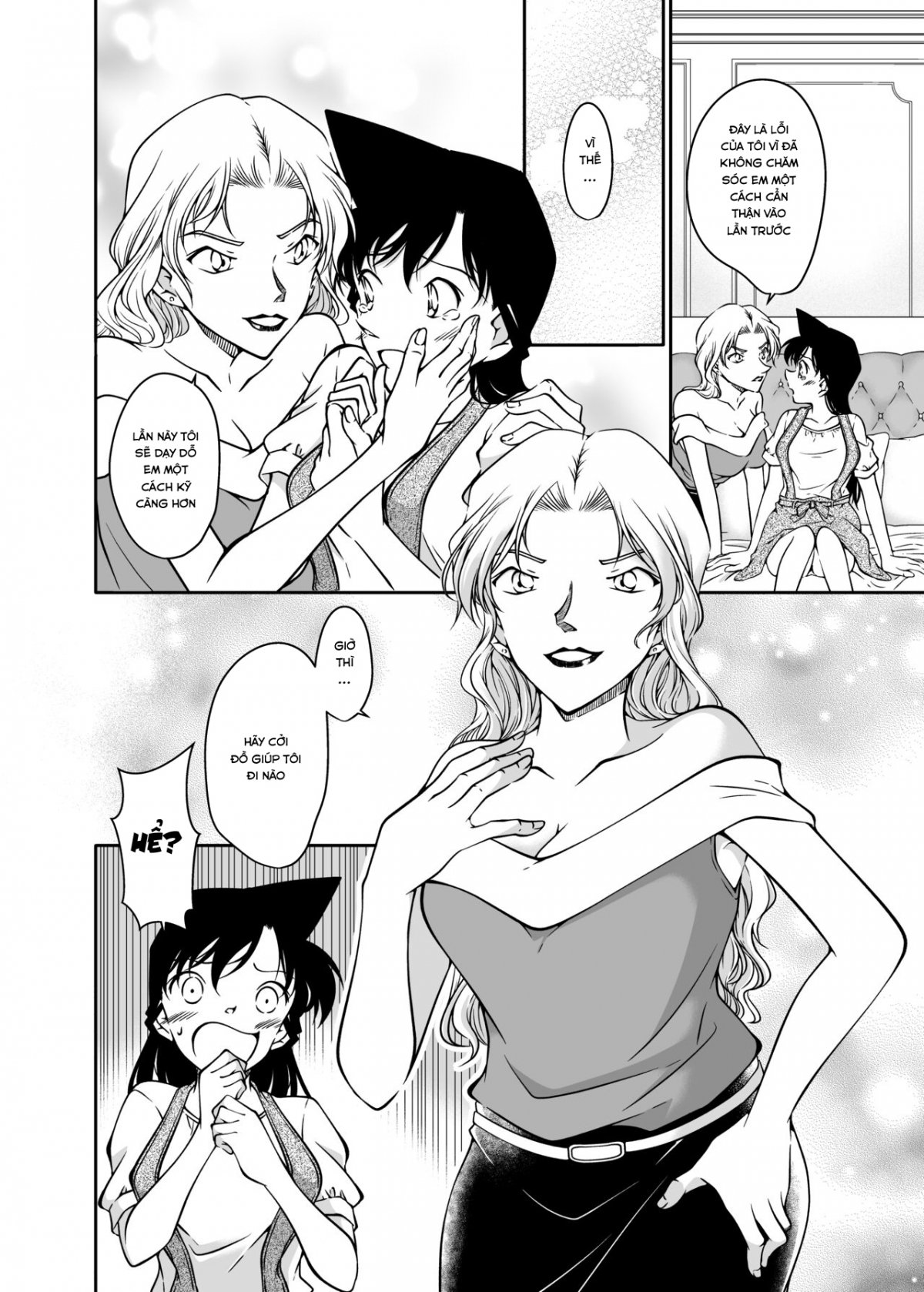 Đọc truyện hentai Kaiketsu Houhou wa Karada ni Oshiete Ageru (Detective Conan) - Oneshot