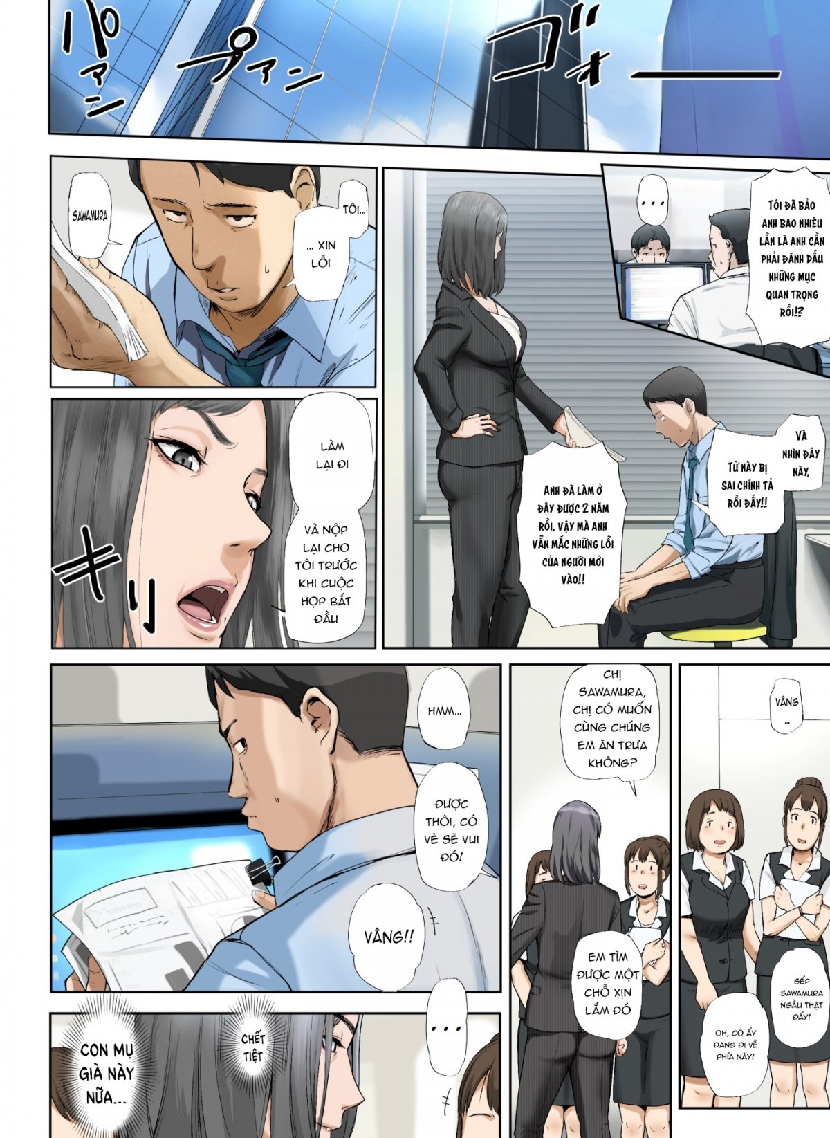 Đọc truyện hentai Kaisha no Iki Okure BBA Haramaseta - Chap 1