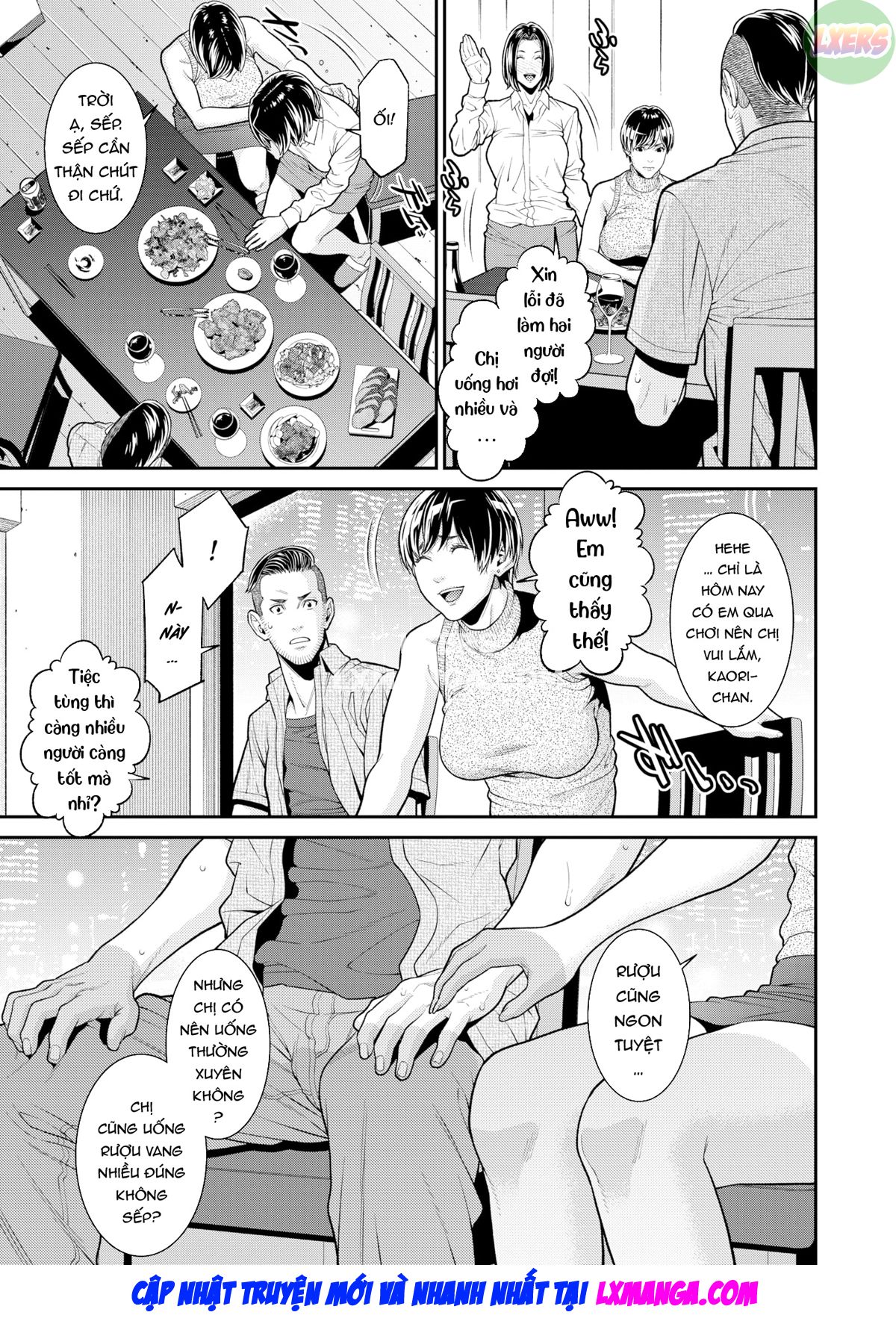Đọc truyện hentai Cấp dưới được vợ đưa về nhà hóa ra lại là bạn gái cũ - Chap 1