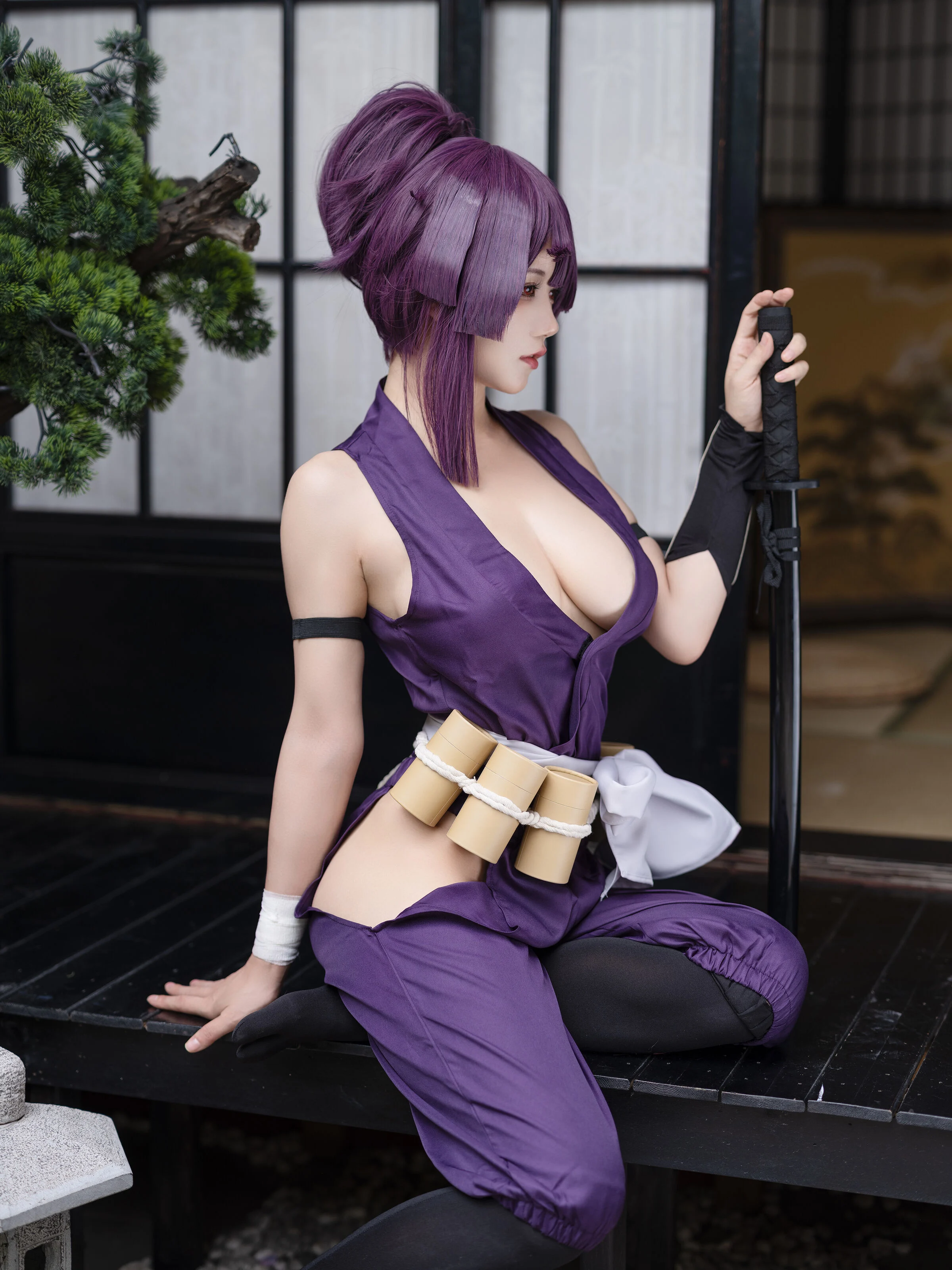Đọc truyện hentai Tuyển tập Albums siêu phẩm Cosplay - Chap 233 - Ogura Chiyo w - Yuzuriha hell raku gang