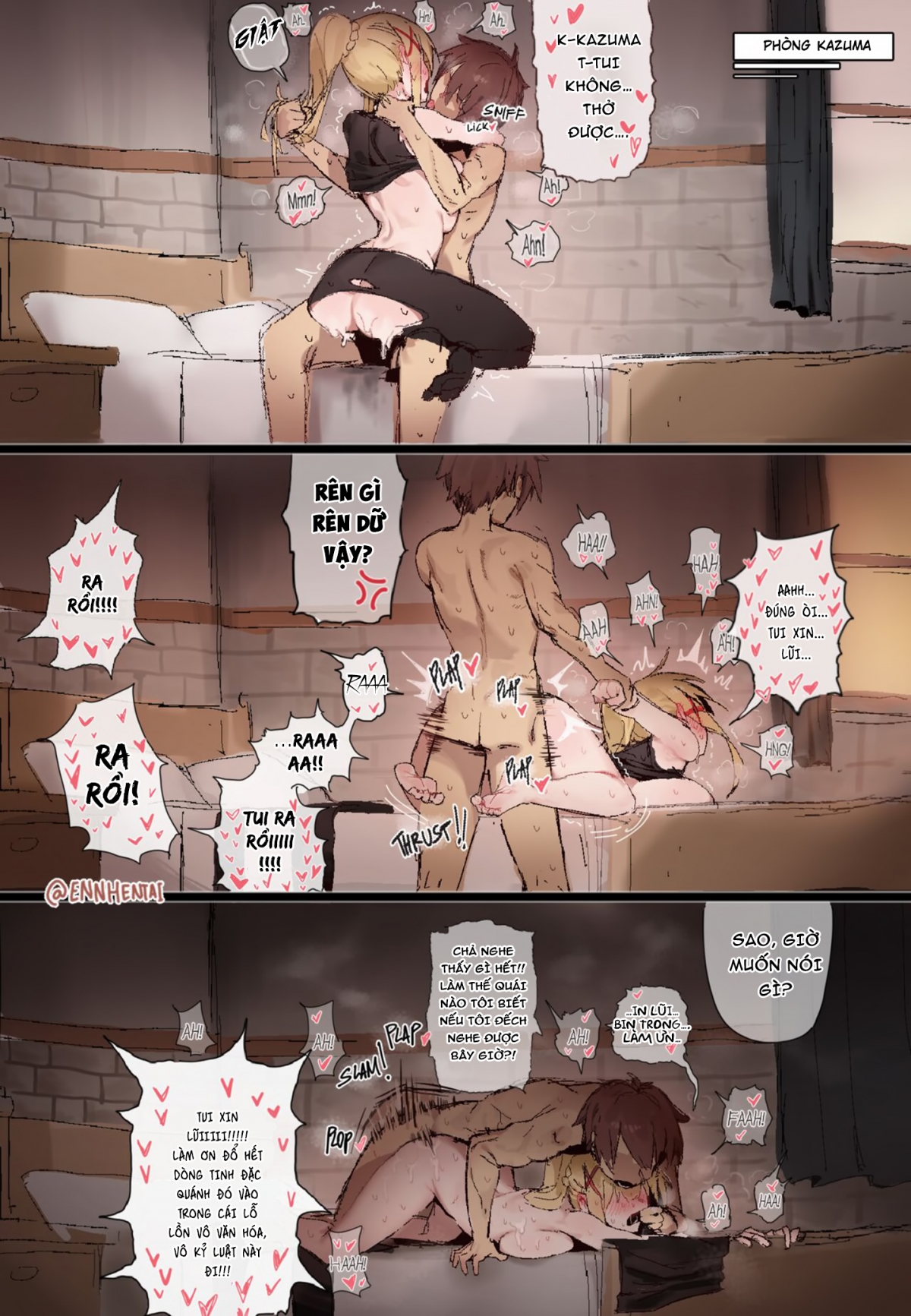 Đọc truyện hentai Trừng phạt Darkness - Đụ em Darkness dâm dục