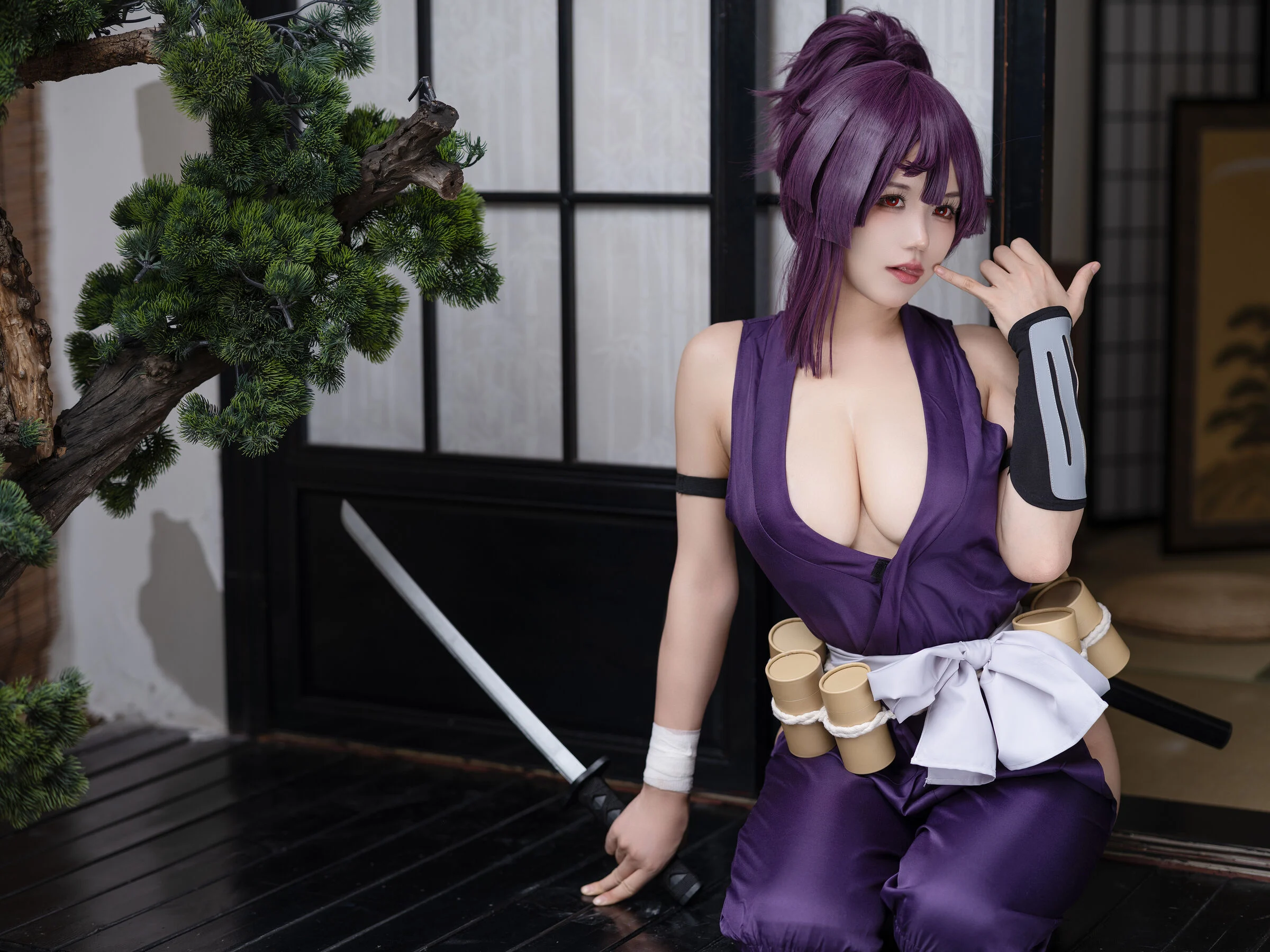 Đọc truyện hentai Tuyển tập Albums siêu phẩm Cosplay - Chap 233 - Ogura Chiyo w - Yuzuriha hell raku gang