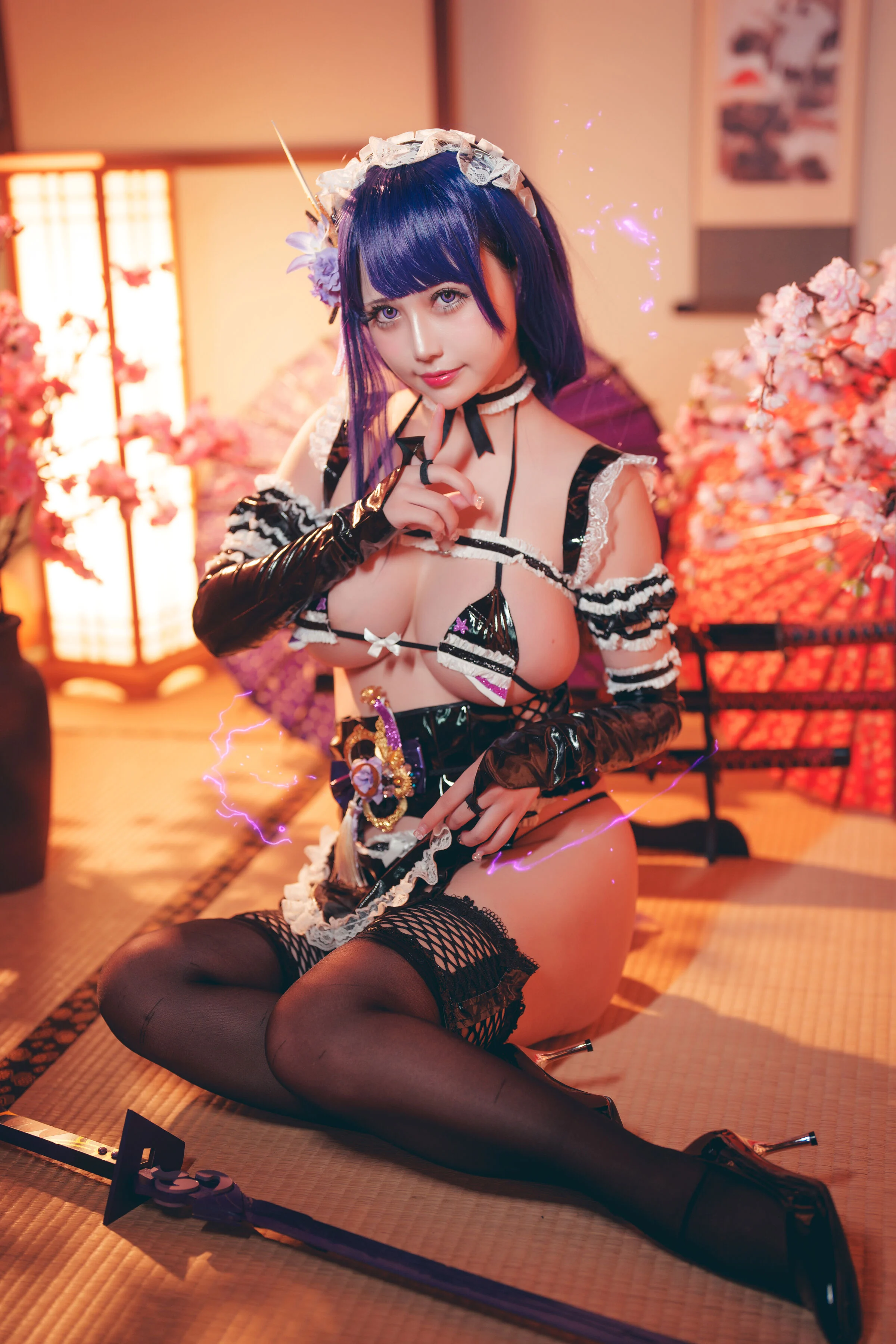 Đọc truyện hentai Tuyển tập Albums siêu phẩm Cosplay - Chap 619 - Rinka Okita - Raiden Shogun