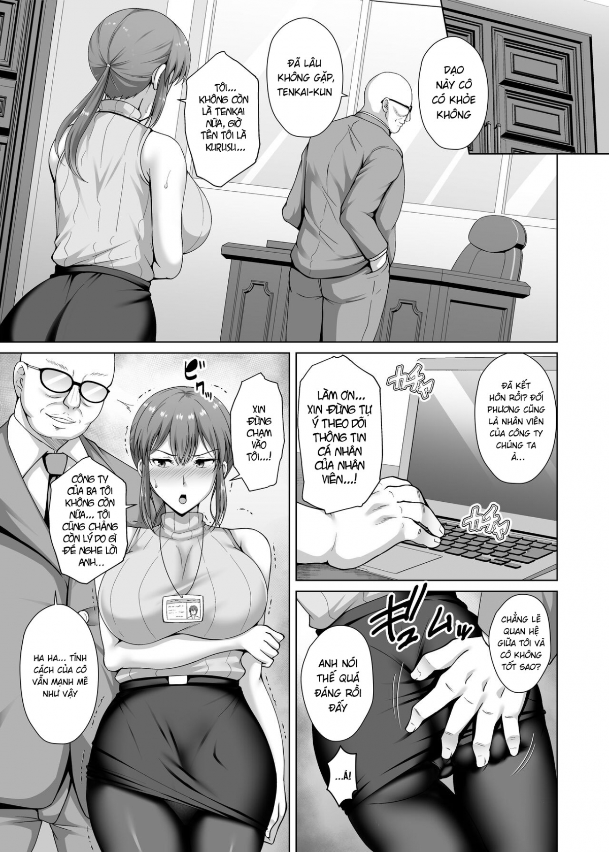 Đọc truyện hentai Choukyou Zumi Hitozuma OL wa Joushi ni Dakare Futatabi Ochiru - Oneshot