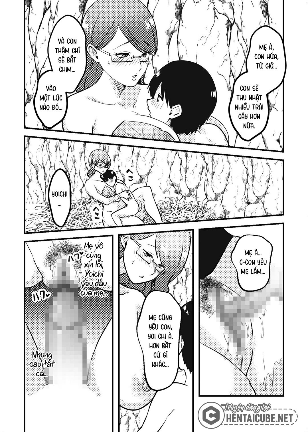 Đọc truyện hentai Mẹ và con trai dạt vào hoang đảo - Oneshot