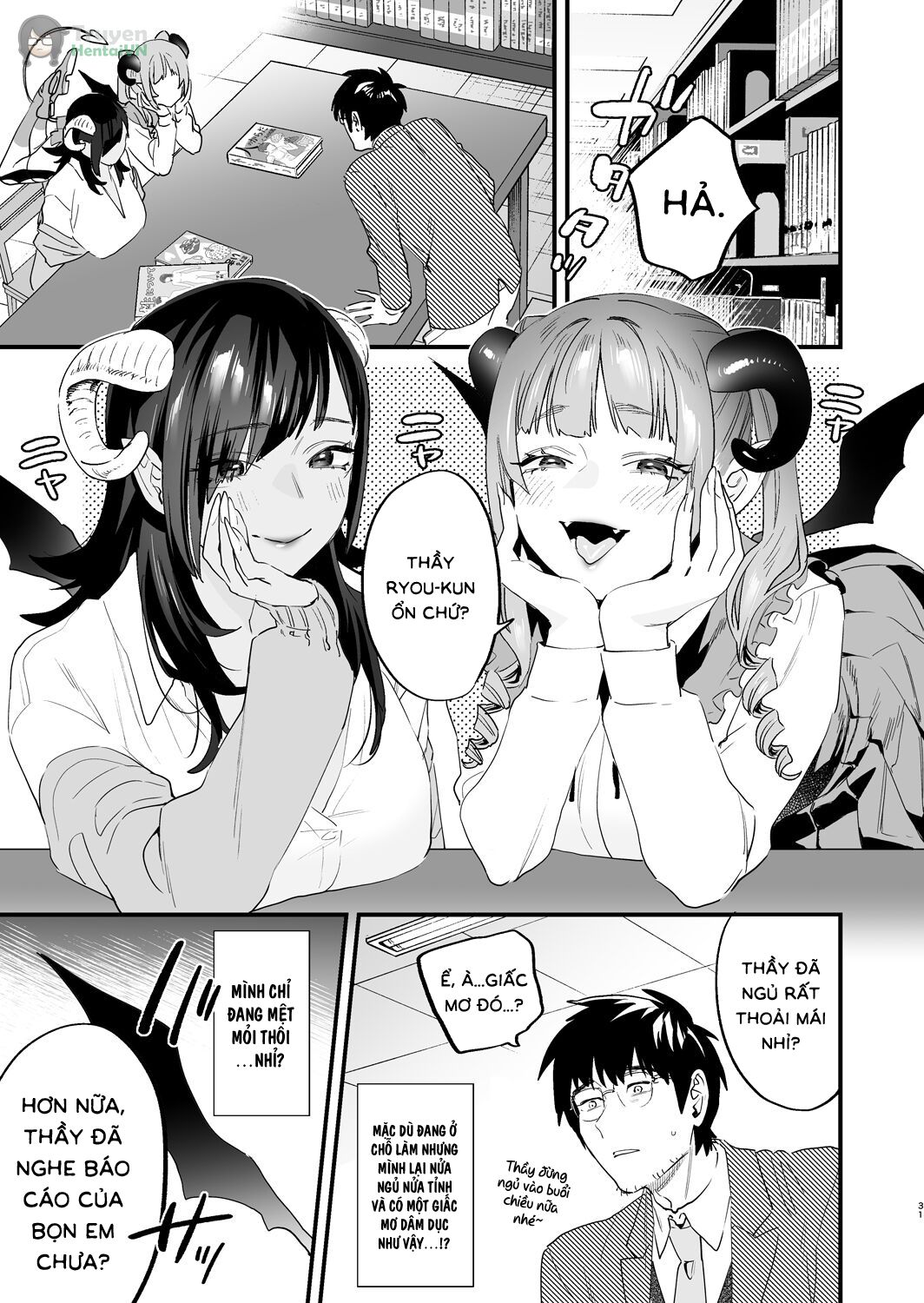 Đọc truyện hentai Koukan Ryuugakusei -Succubus-tachi to Boku - Oneshot