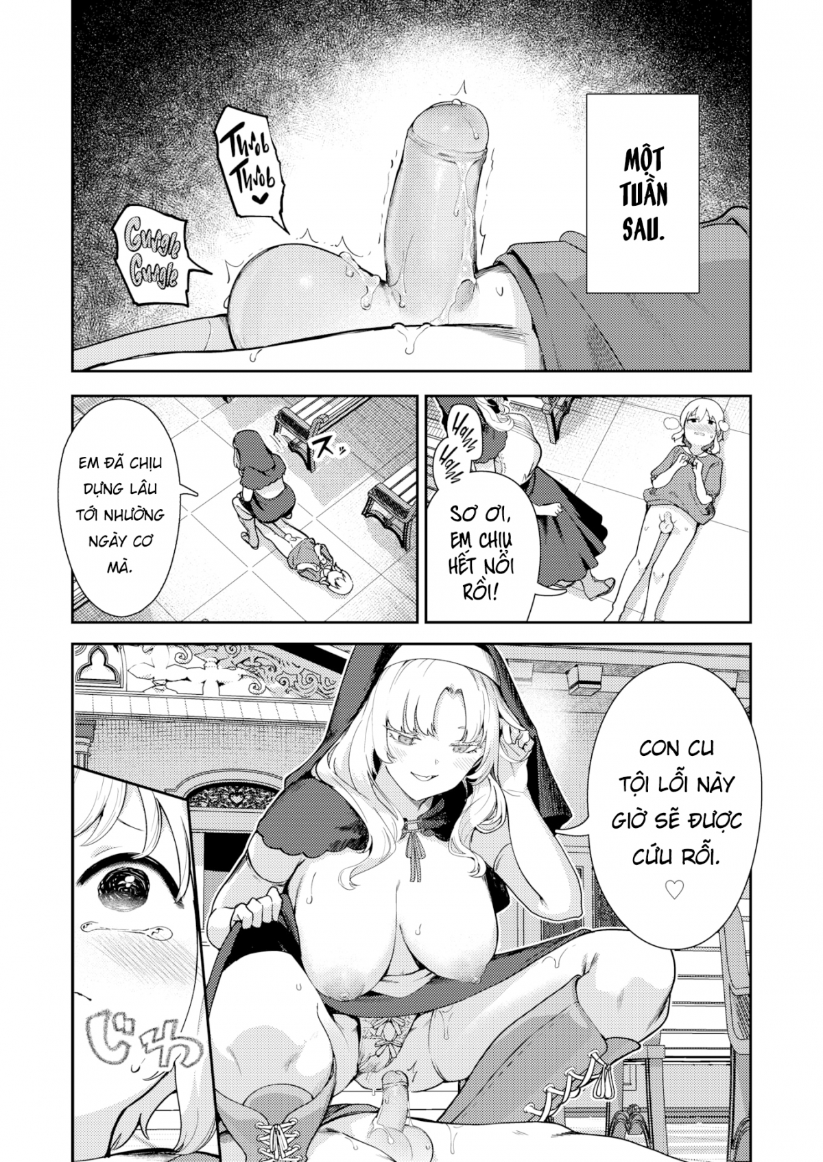 Đọc truyện hentai Xuất tinh tại phòng thú tội - Oneshot