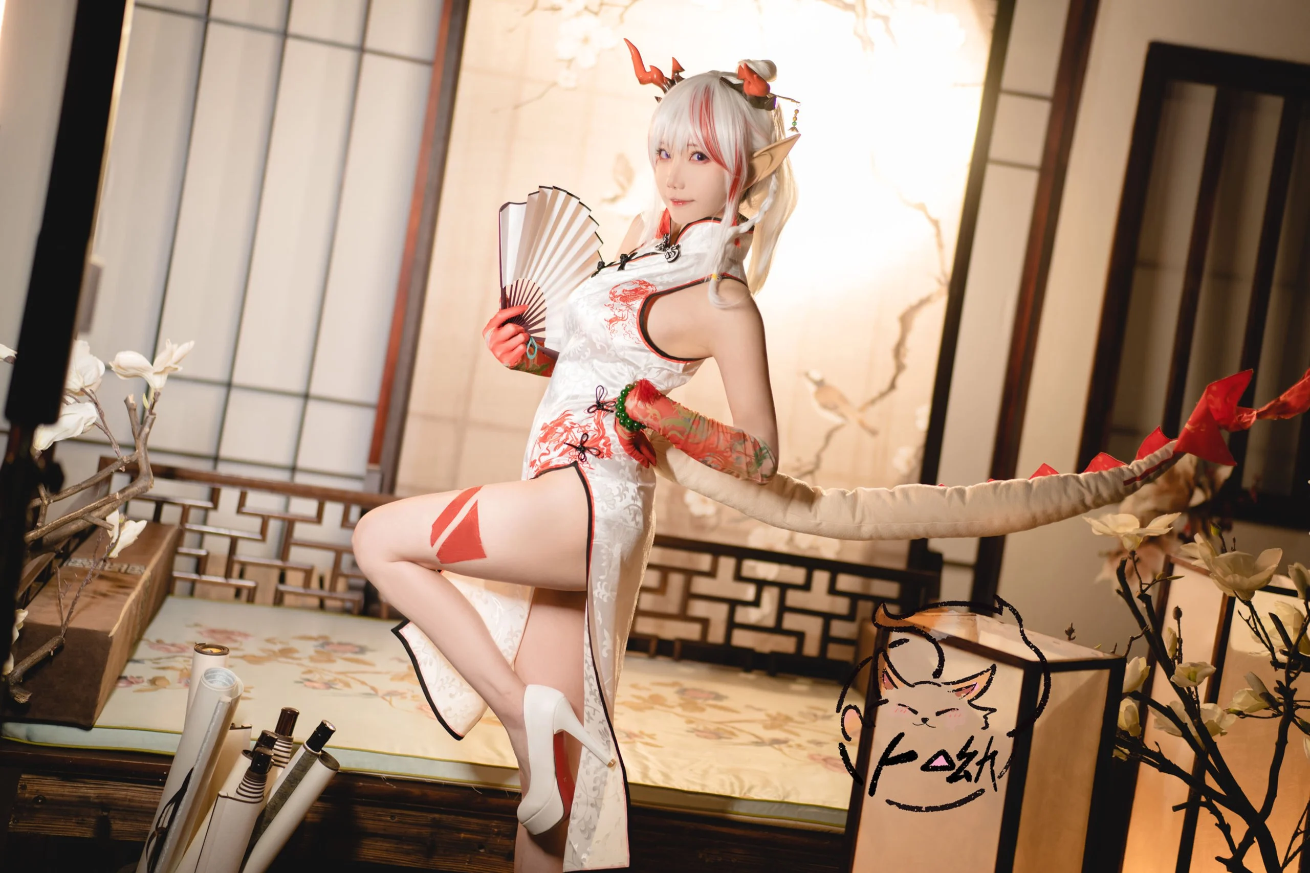 Đọc truyện hentai Tuyển tập Albums siêu phẩm Cosplay - Chap 632 - Bu You Mikon - Cheongsam Happy