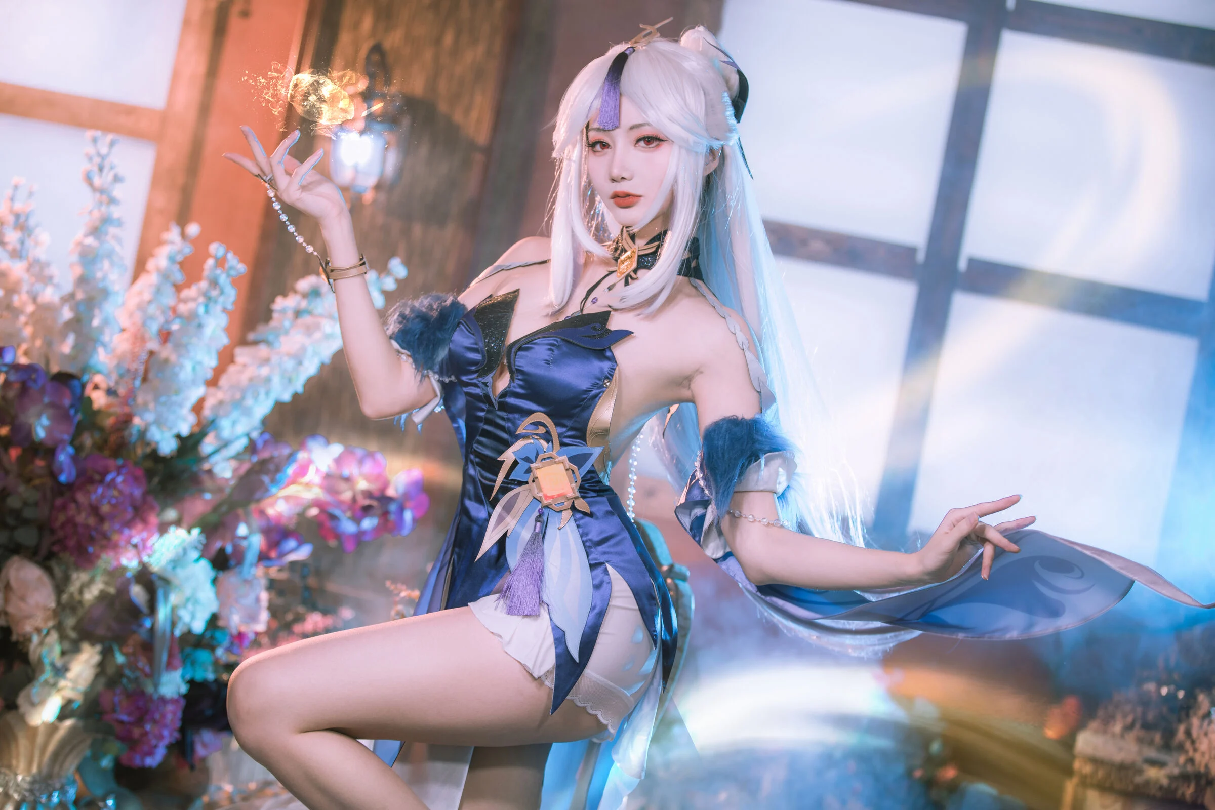 Đọc truyện hentai Tuyển tập Albums siêu phẩm Cosplay - Chap 376 - KisaragiAsh - Váy dạ hội hoa lan Ningguang