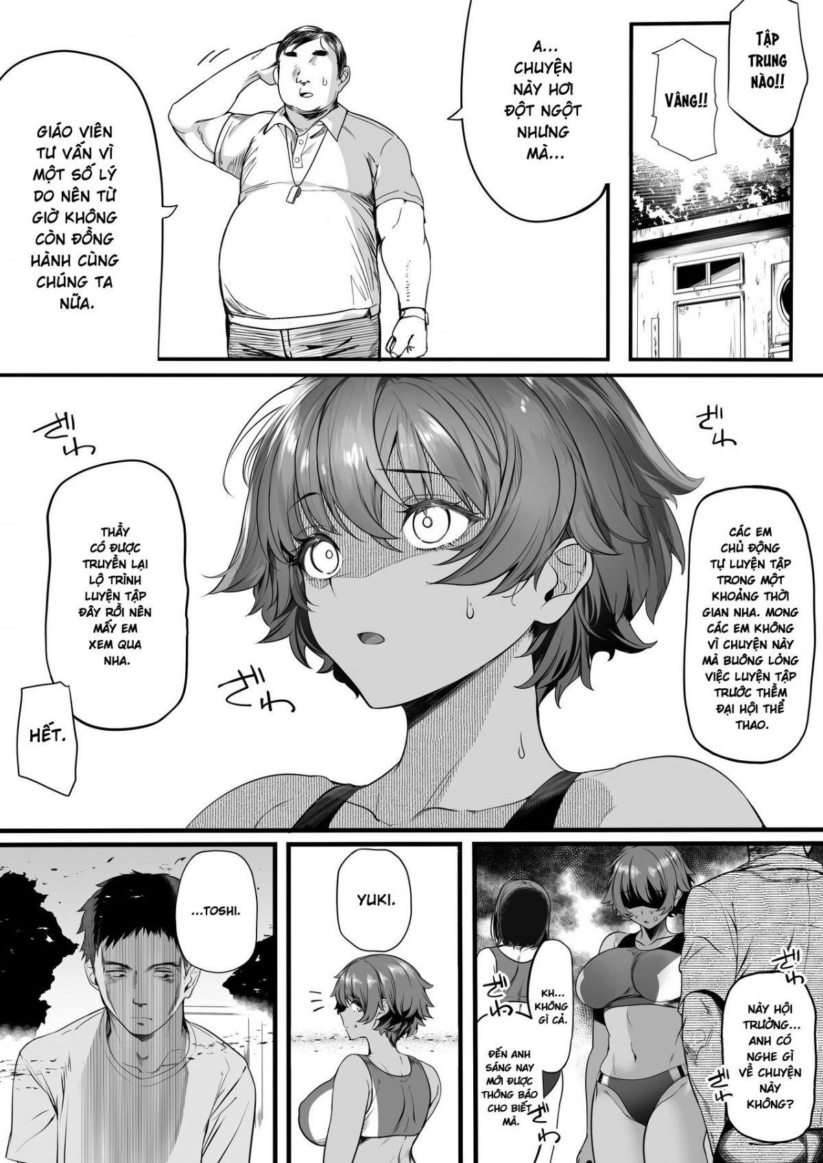 Đọc truyện hentai Rikujoubu no Bokukko Doukyuusei ga Chuunen Komon ni Mesu ni Sareru Ichibu Shijuu - Oneshot cực ngắn