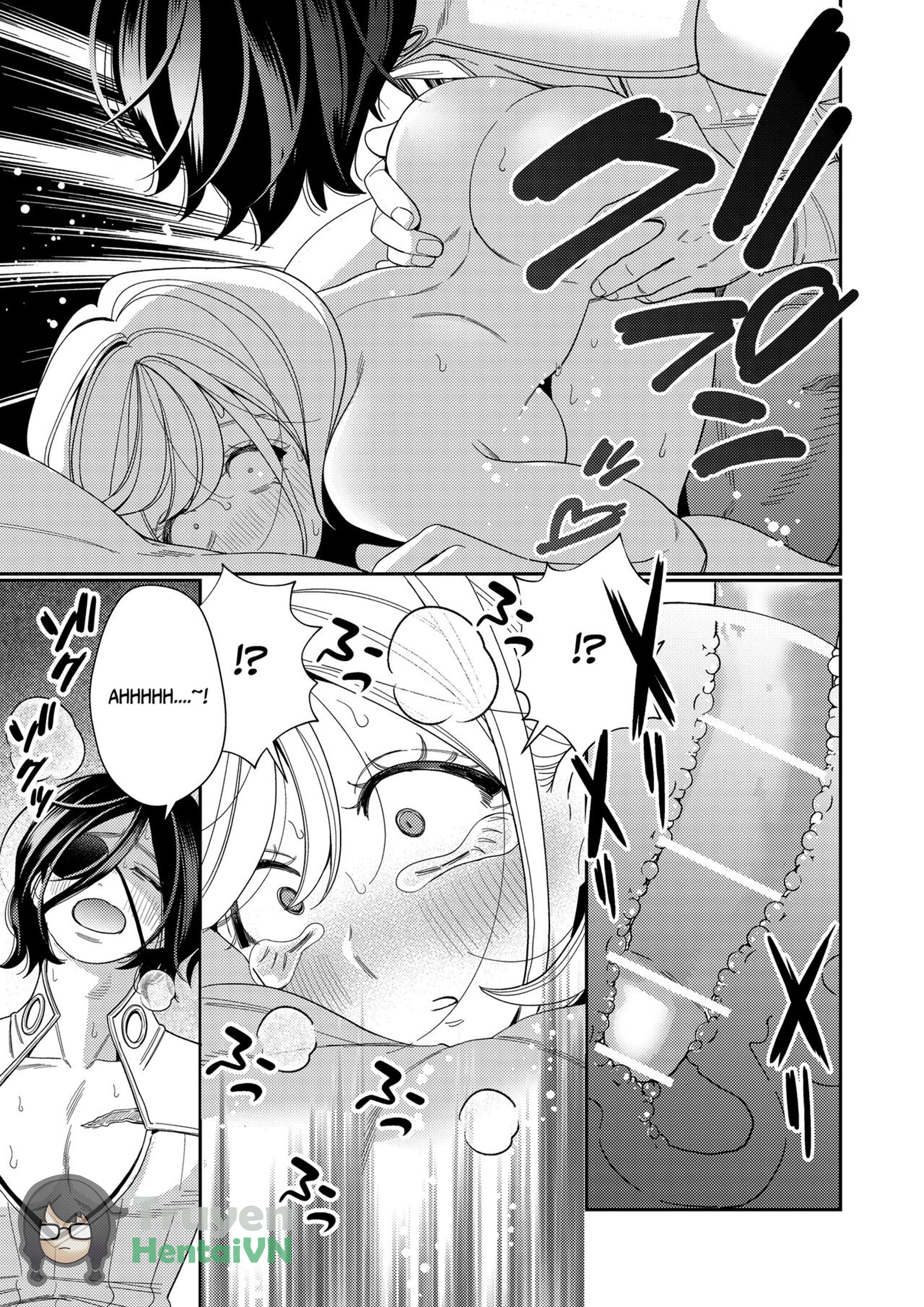 Đọc truyện hentai Seijo wa Tekikoku no Ou ni Otosareru - Oneshot