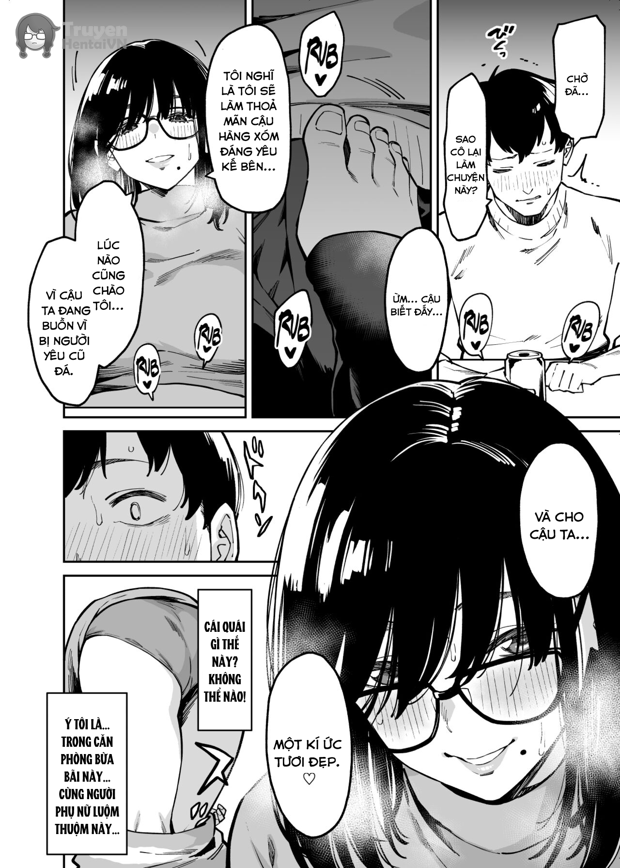 Đọc truyện hentai Comforted by the Sloppy Girl Next Door - chap 1