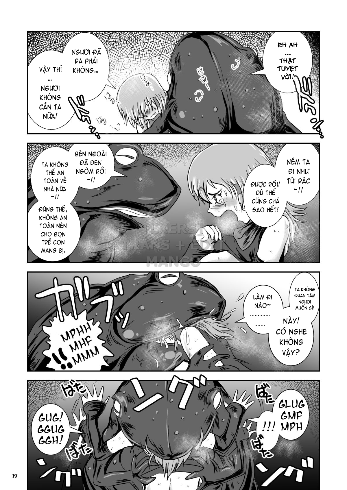 Đọc truyện hentai Atsui Suana De Ase-Ippai No Kaeru Kan - Oneshot