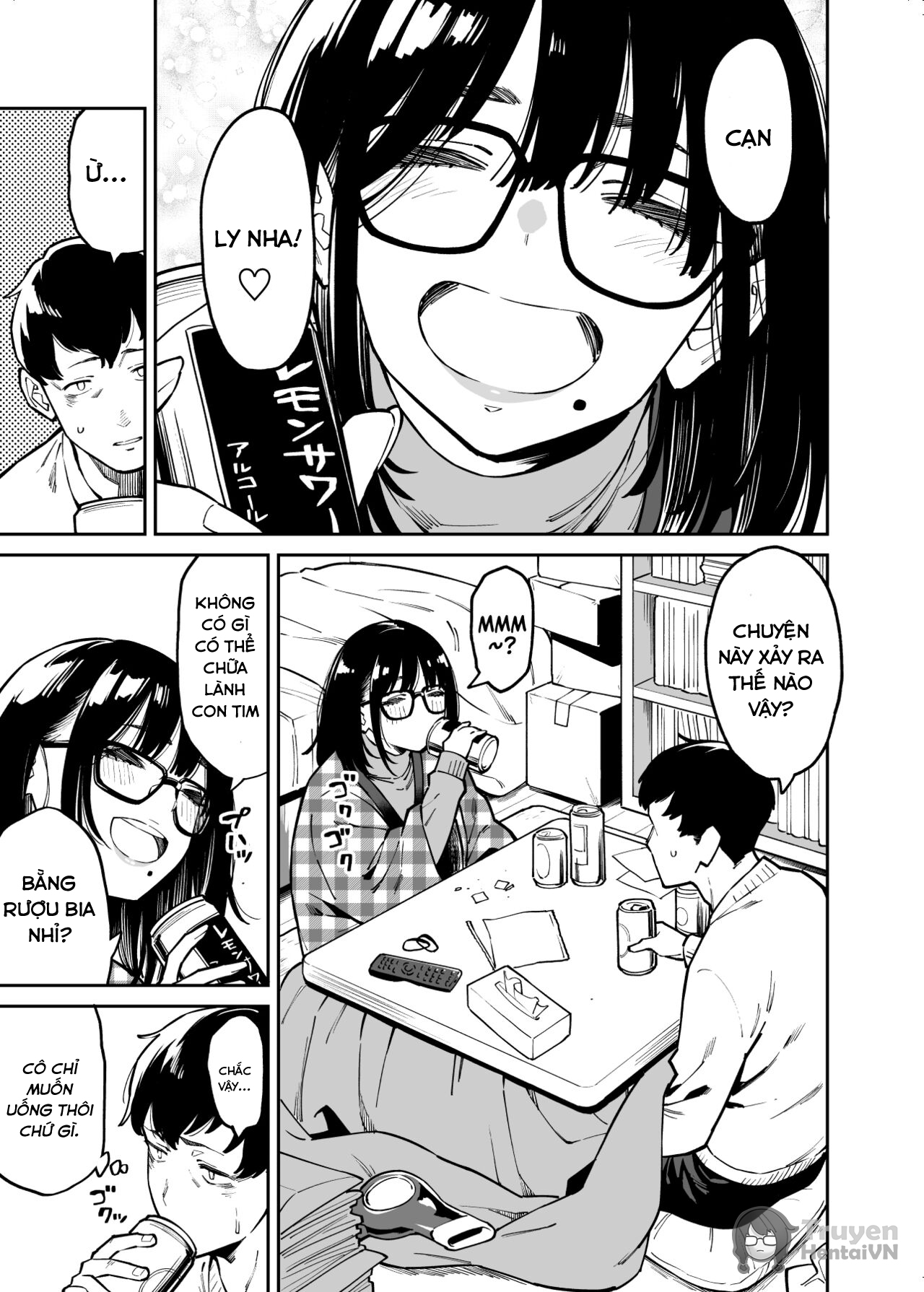 Đọc truyện hentai Comforted by the Sloppy Girl Next Door - chap 1
