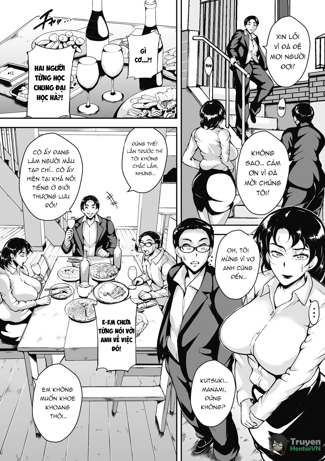 Đọc truyện hentai Akaneiro ni Modaeru Hitozuma - Wife Writhing in Madder - Oneshot