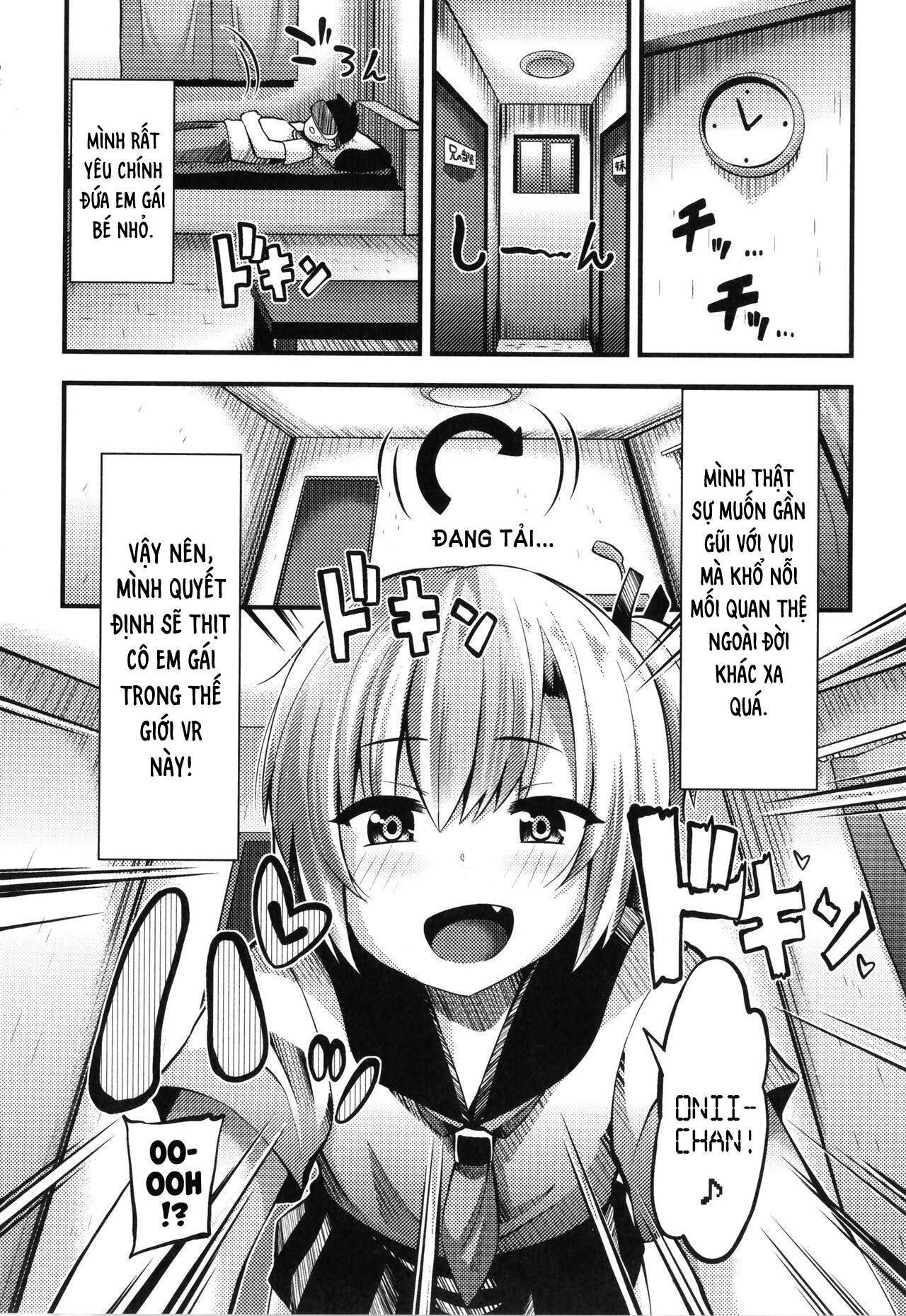 Đọc truyện hentai Em gái trong VR của tôi biến thành em gái thật. - Oneshot