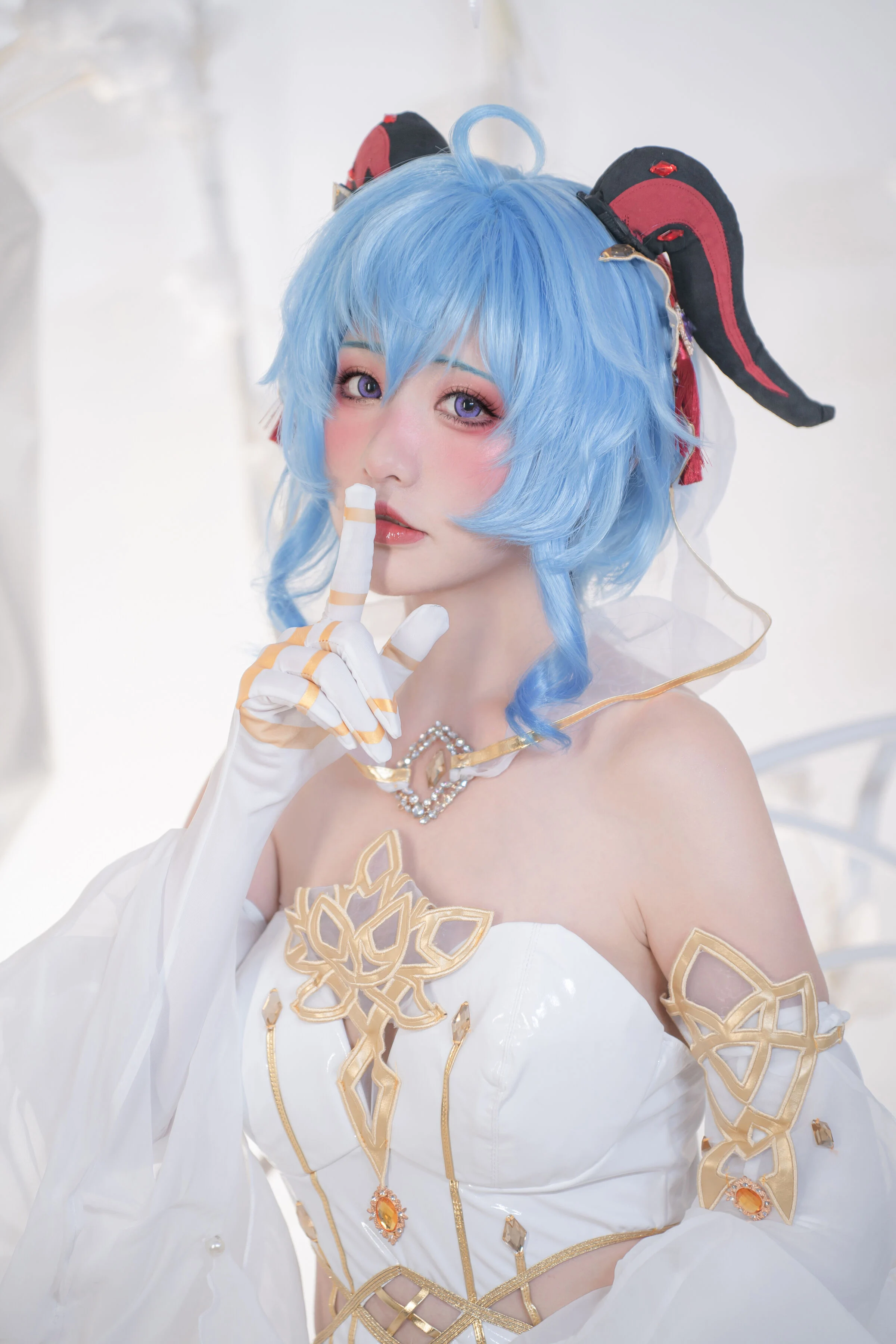 Đọc truyện hentai Tuyển tập Albums siêu phẩm Cosplay - Chap 489 - Crash Girl Meow Xiaoji & Yunshao - Genshin Impact Bride: Eula & Ganyu