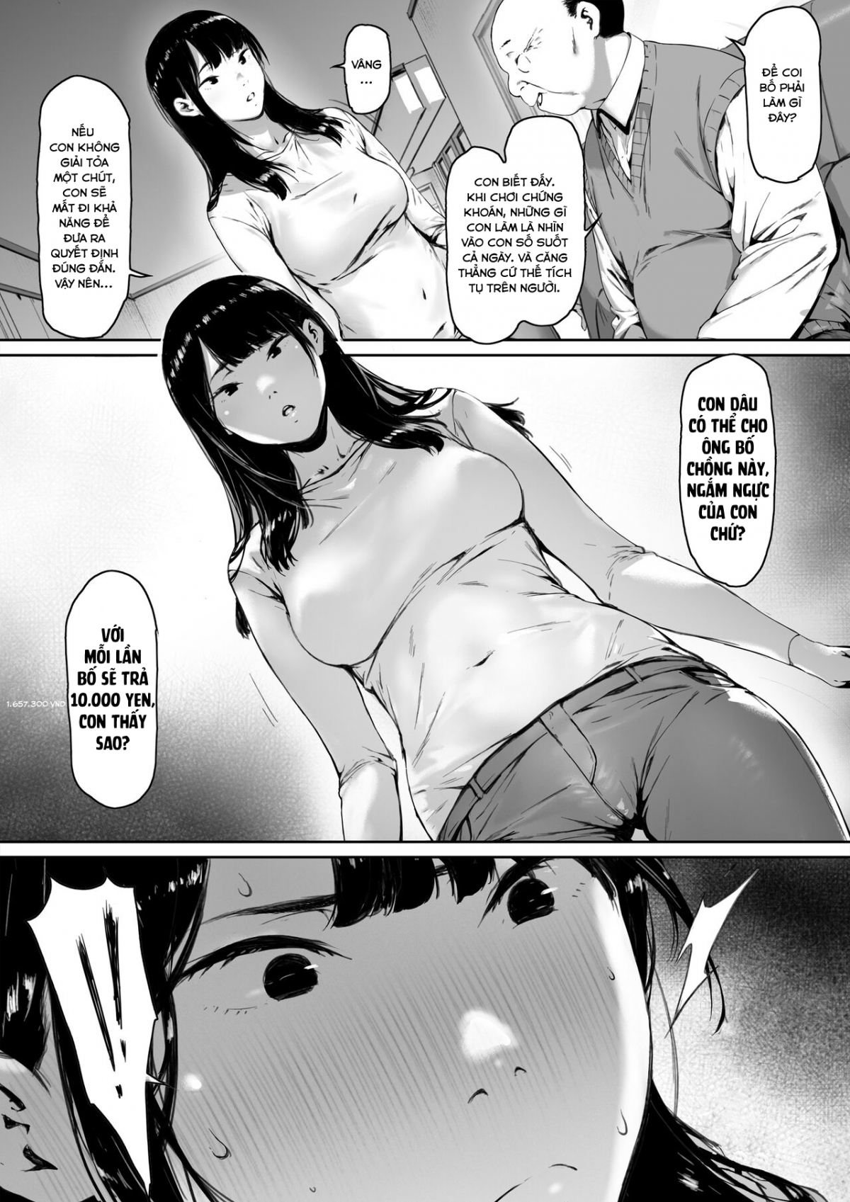 Đọc truyện hentai Ánh nhìn của bố chồng - Phần 1 - Chap 1