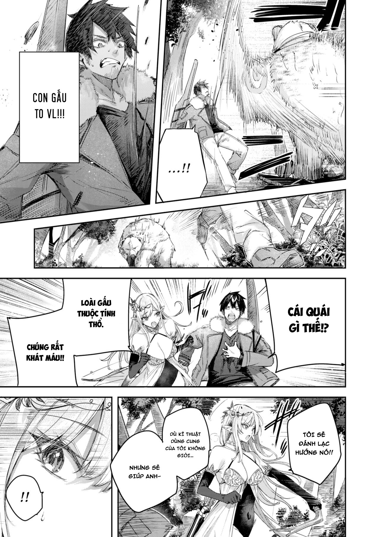 Đọc truyện hentai Anh chàng thợ săn và cô yêu tinh may mắn - Chap 1