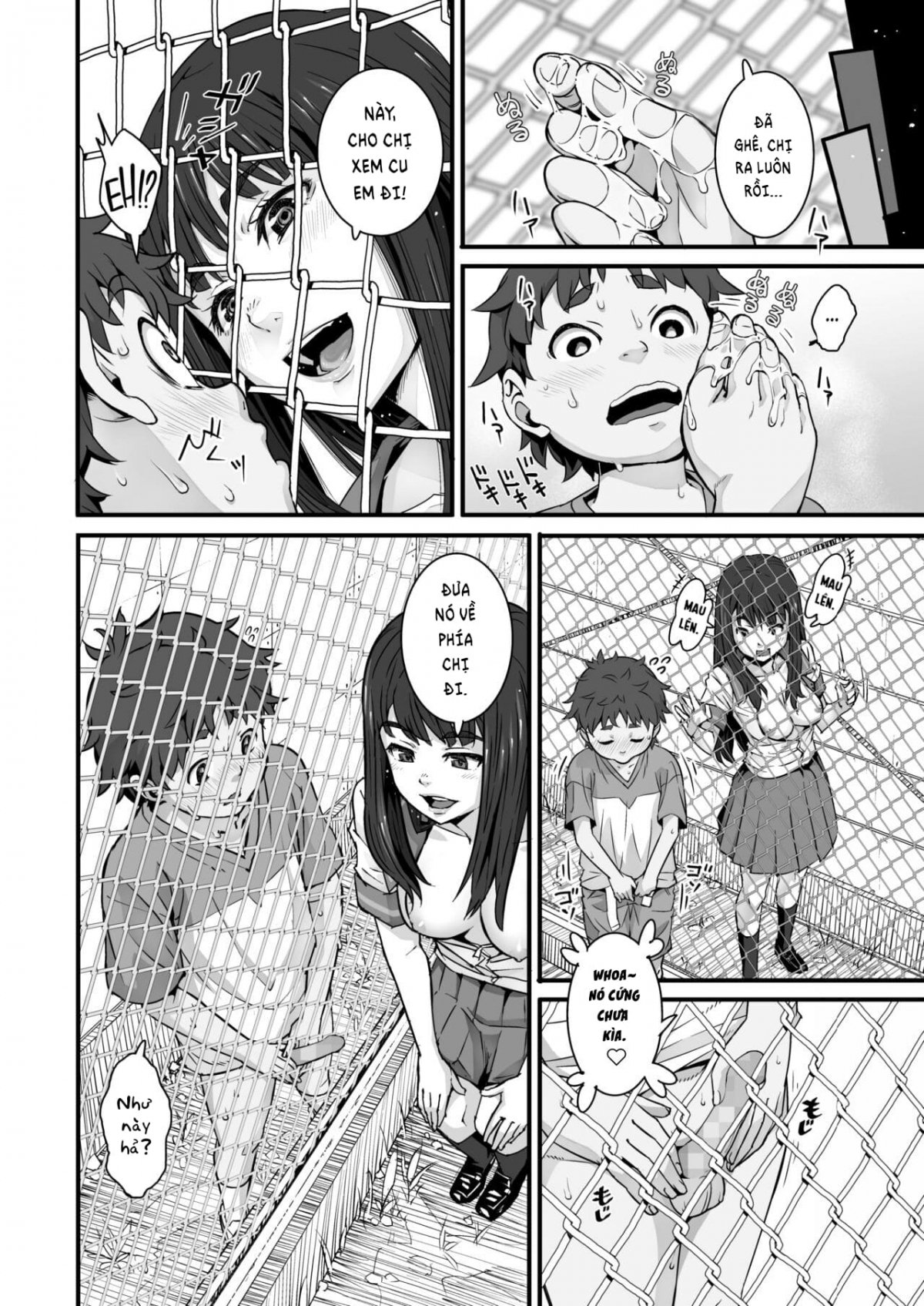 Đọc truyện hentai Ký ức ngày hè qua hàng rào lưới thép - 1 Bắn