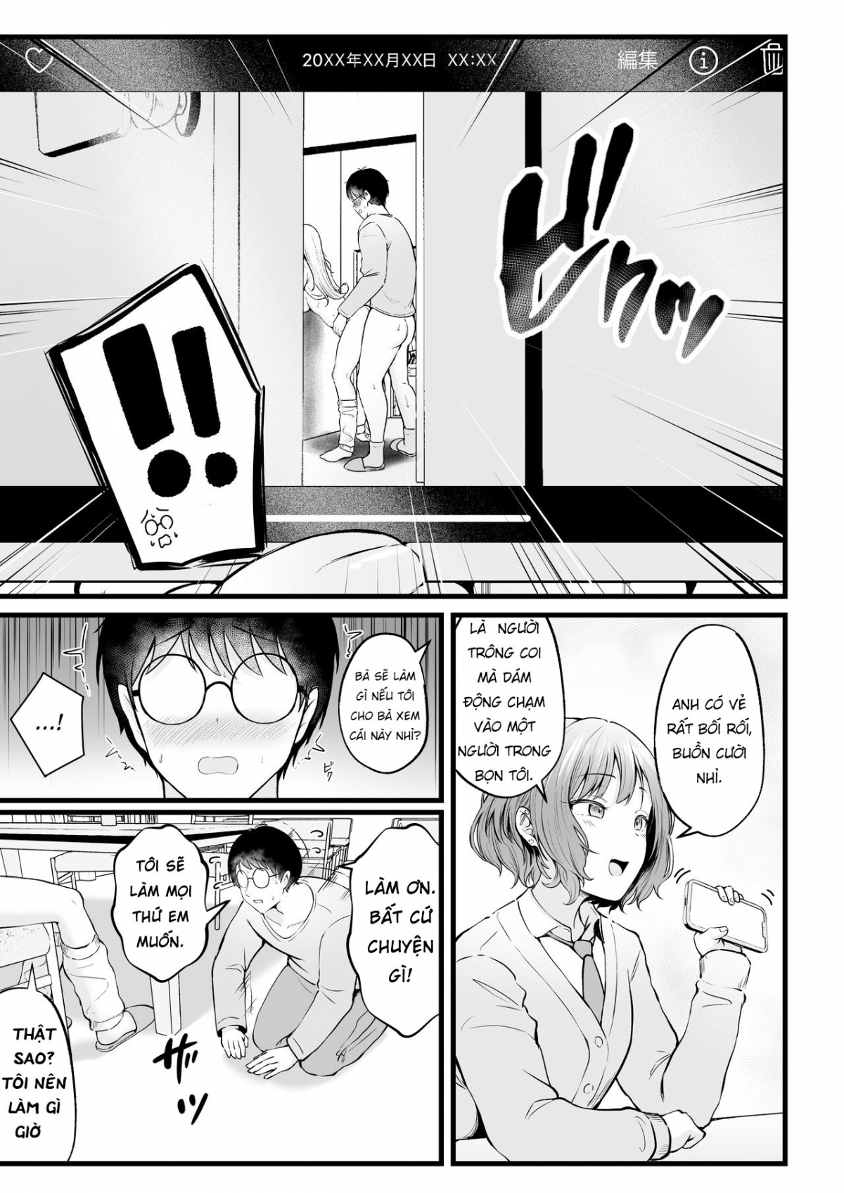 Đọc truyện hentai Joshiryou Kanrinin no Boku wa Gal Ryousei ni Furimawasarete masu 2 - Nổ cu