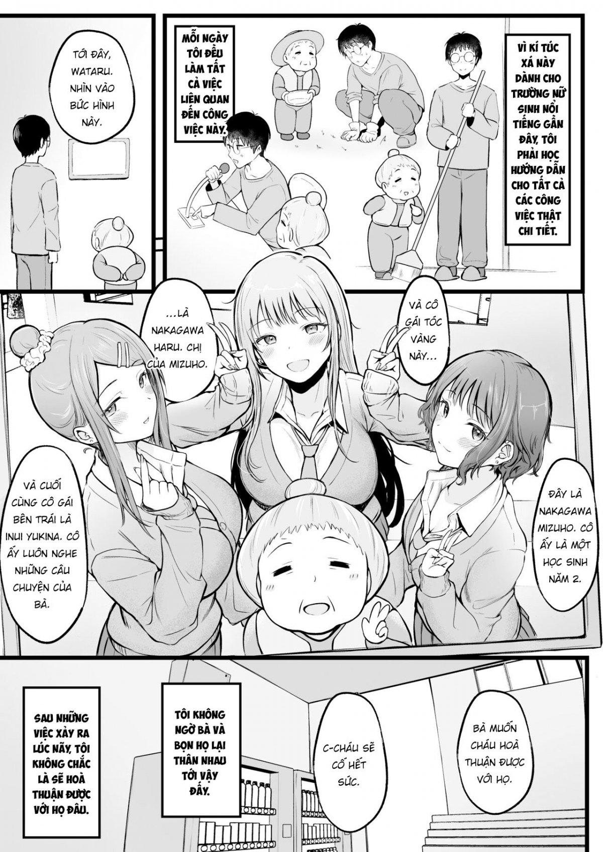 Đọc truyện hentai Joshiryou Kanrinin no Boku wa Gal Ryousei ni Furimawasarete masu - Haru 1