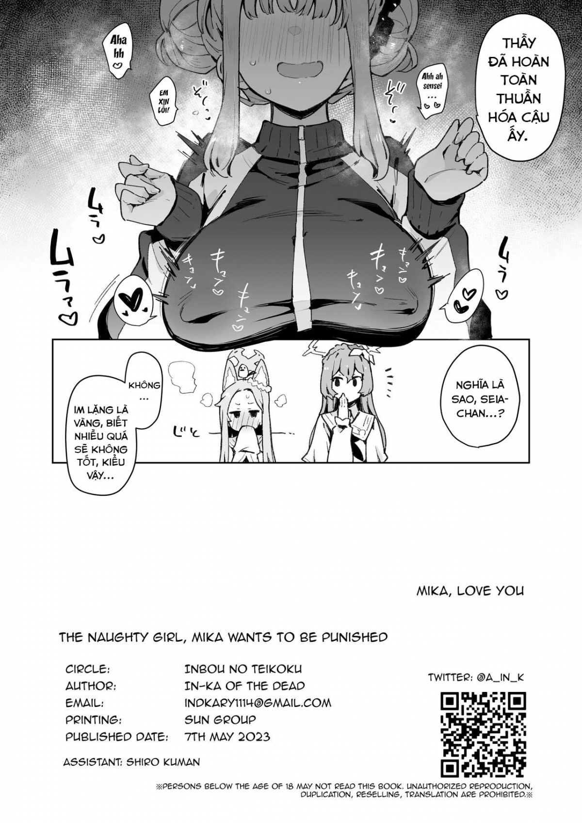 Đọc truyện hentai Mika muốn được phạt (Blue Archive) - Oneshot