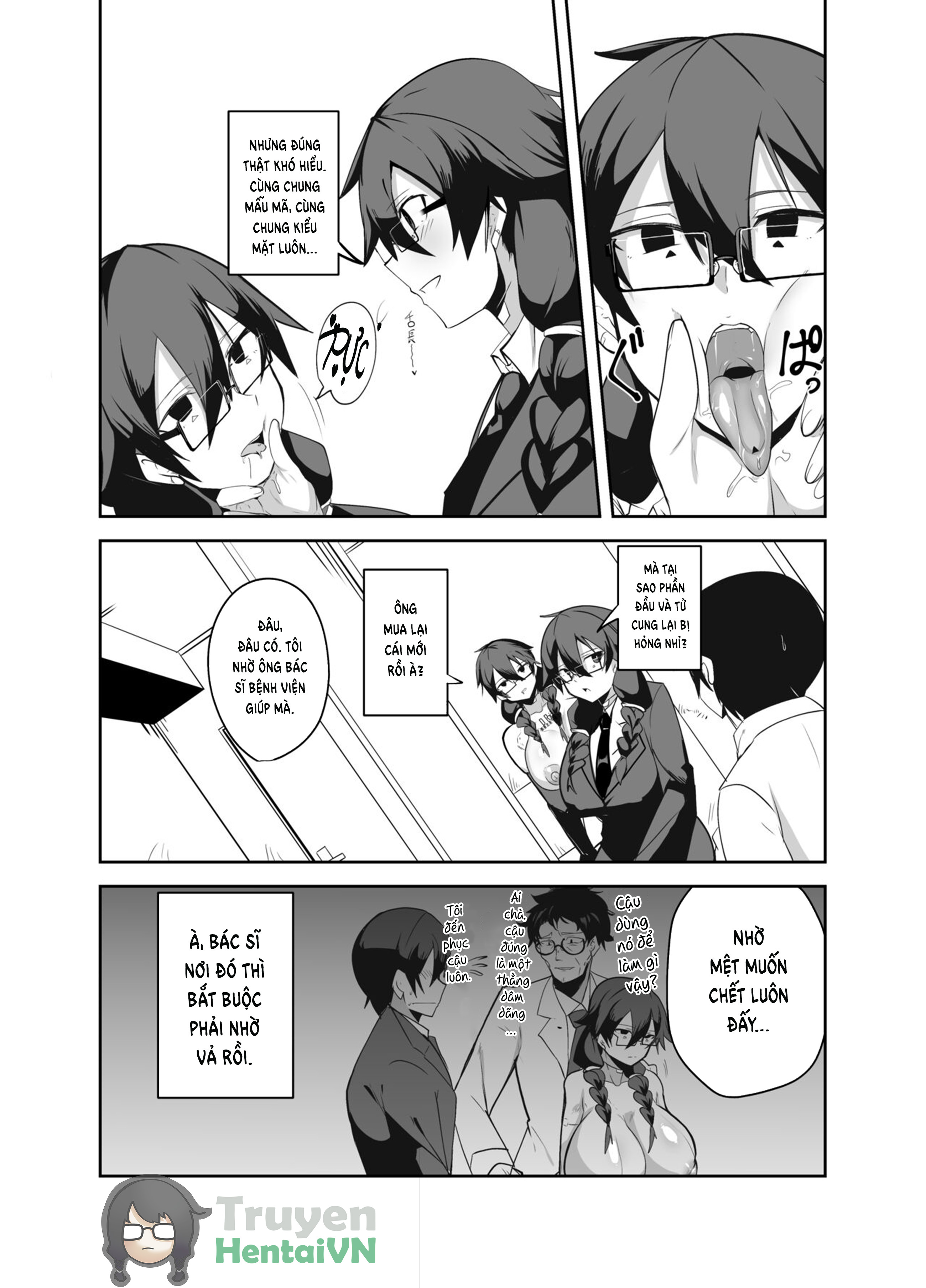 Đọc truyện hentai Android no Osananajimi Tachi to Chitsu Onahoecchi Suru Hanashi - oneshot
