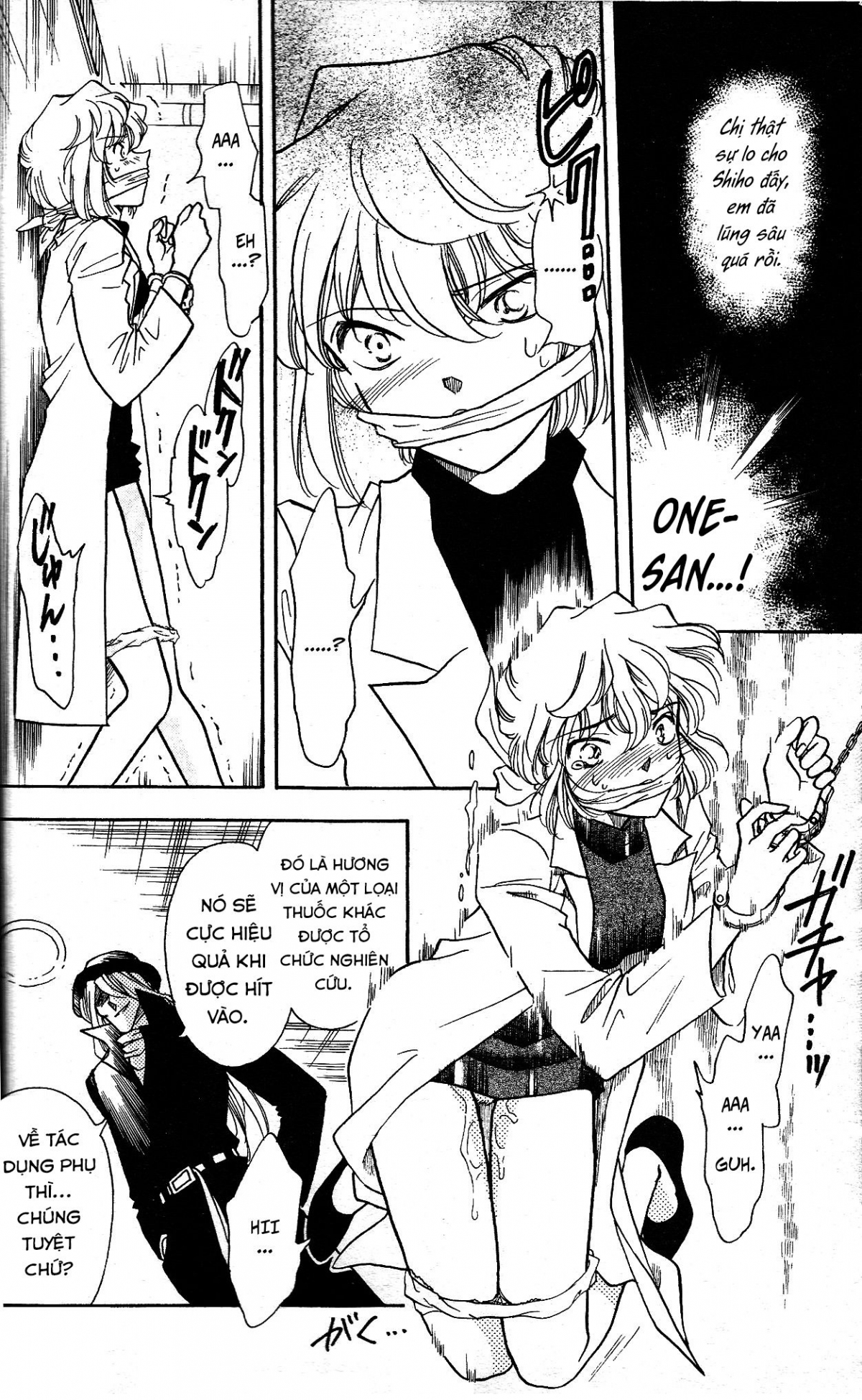 Đọc truyện hentai Sherry và tổ chức áo đen - Oneshot