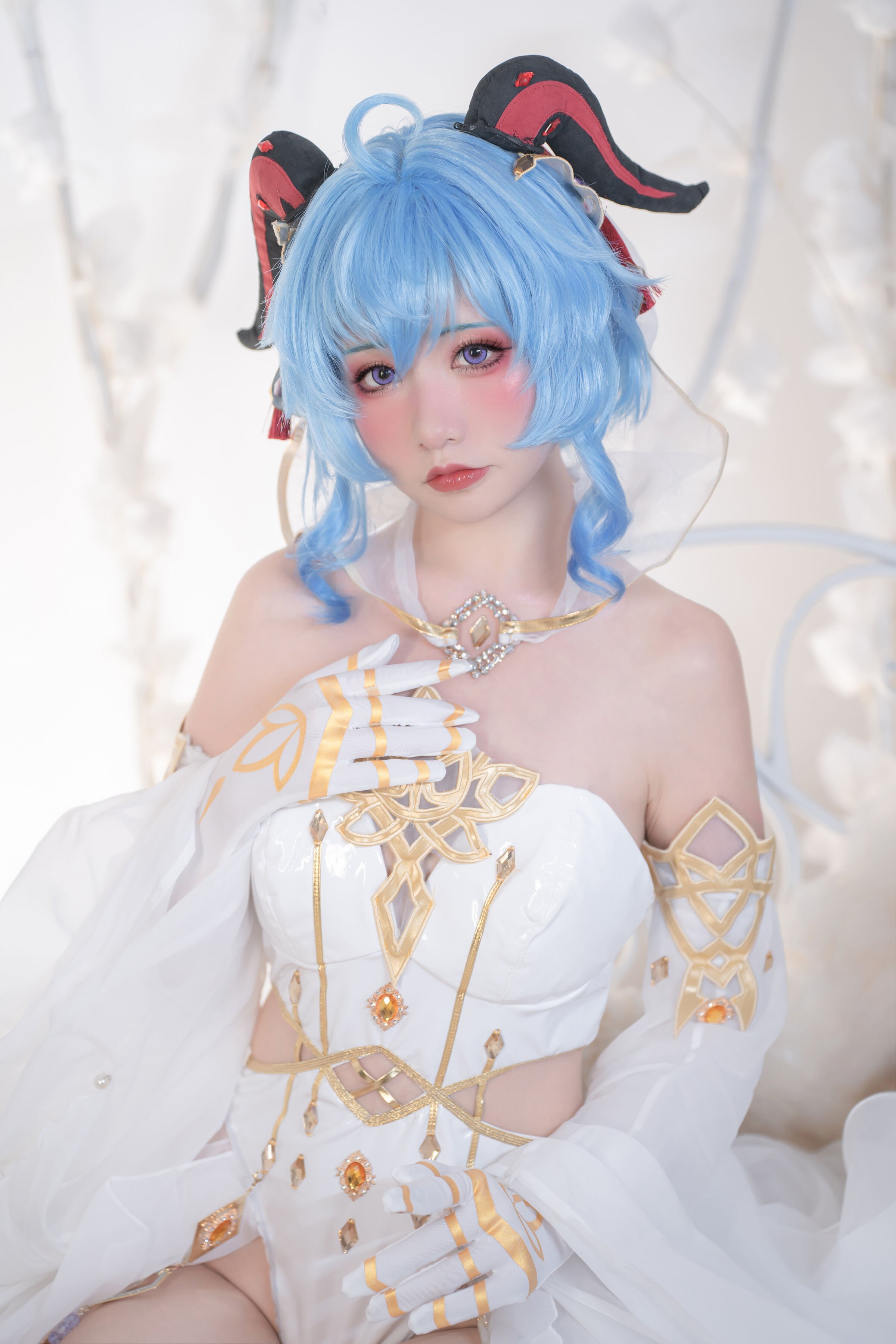 Đọc truyện hentai Tuyển tập Albums siêu phẩm Cosplay - Chap 489 - Crash Girl Meow Xiaoji & Yunshao - Genshin Impact Bride: Eula & Ganyu