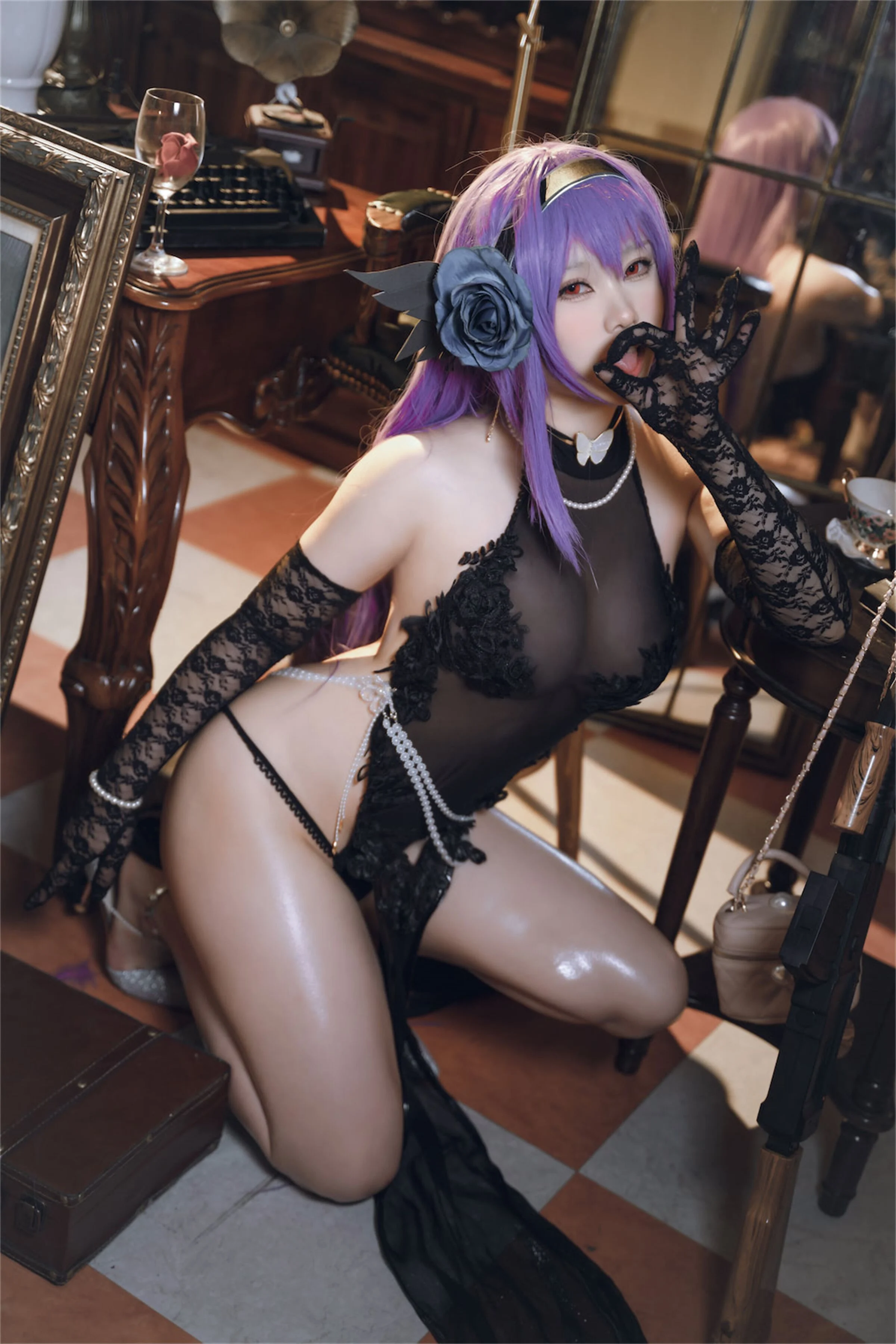 Đọc truyện hentai Tuyển tập Albums siêu phẩm Cosplay - Chap 568 - One North – Dark Rose Swaying