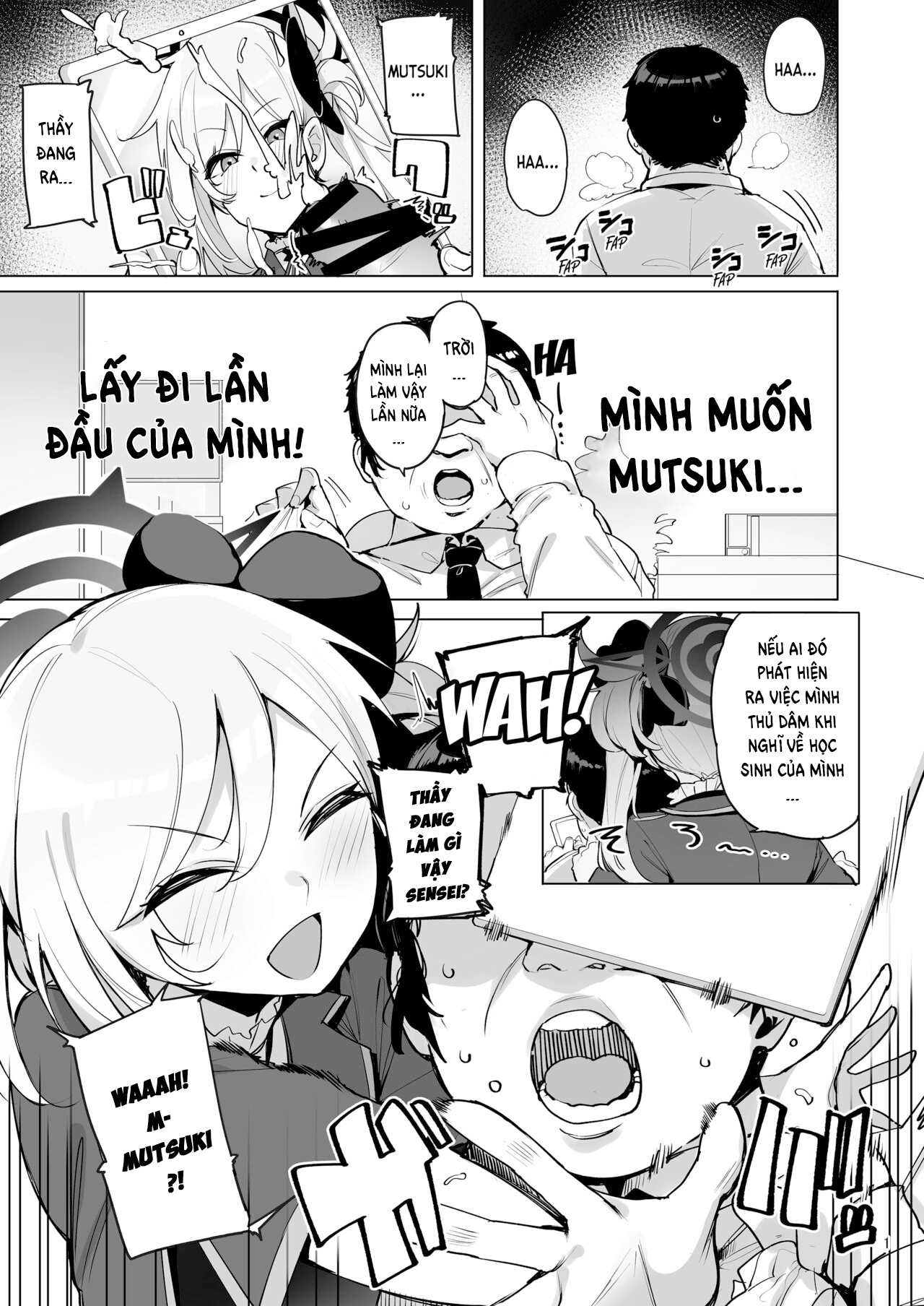 Đọc truyện hentai Thủ dâm bằng ảnh của Mutsuki bị phát hiện - Oneshot