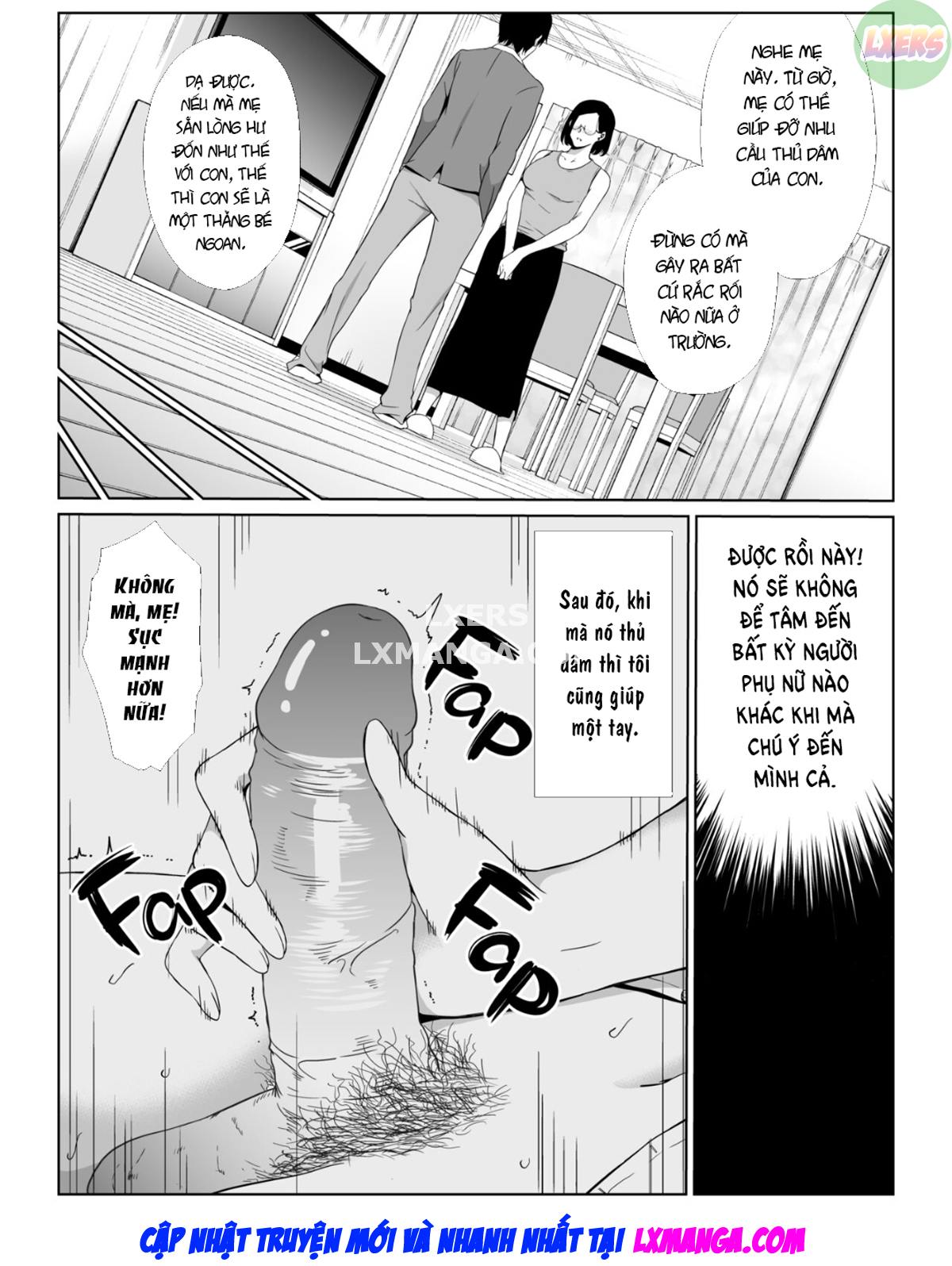 Đọc truyện hentai Okaa-san de Gaman Shinasai - Patient with mother - Oneshot