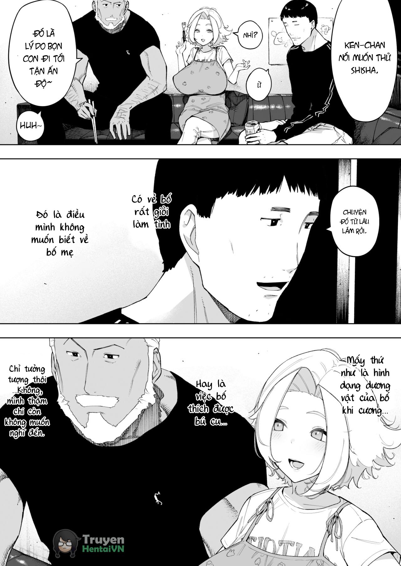 Đọc truyện hentai Bố chồng cùng con cụp ngon nghẻ - oneshot