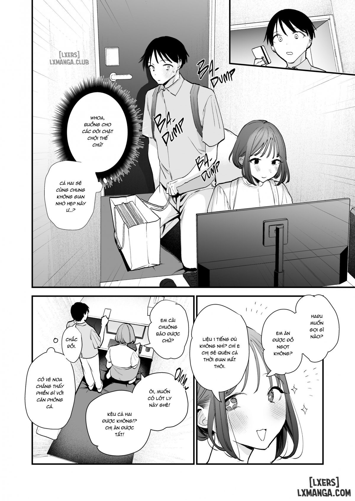 Đọc truyện hentai Kyonyuu Otaku Joshi to NeCafe de Off-Pako - Oneshot
