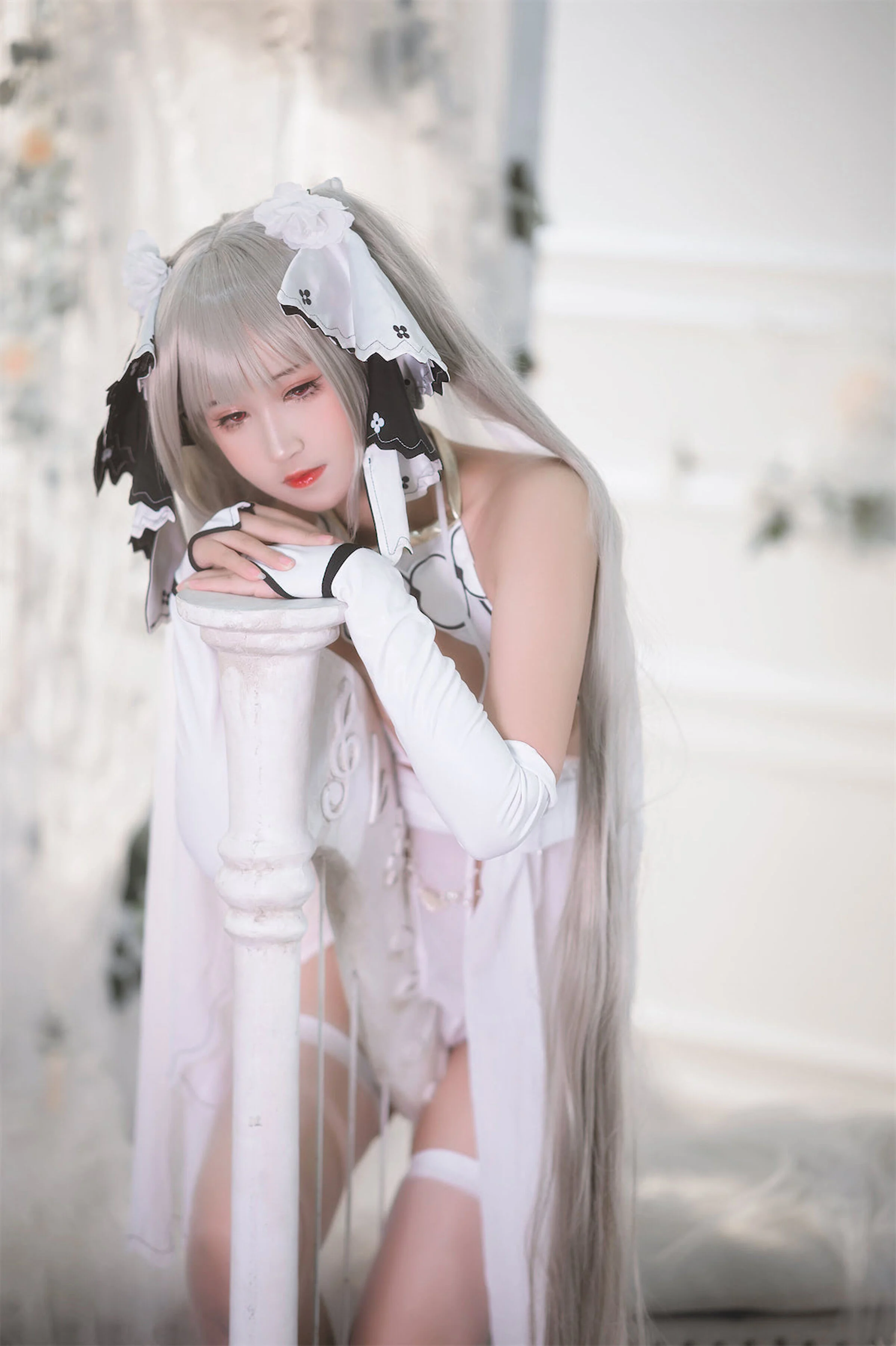 Đọc truyện hentai Tuyển tập Albums siêu phẩm Cosplay - Chap 532 - Three Degrees_69 Terrible White Veil
