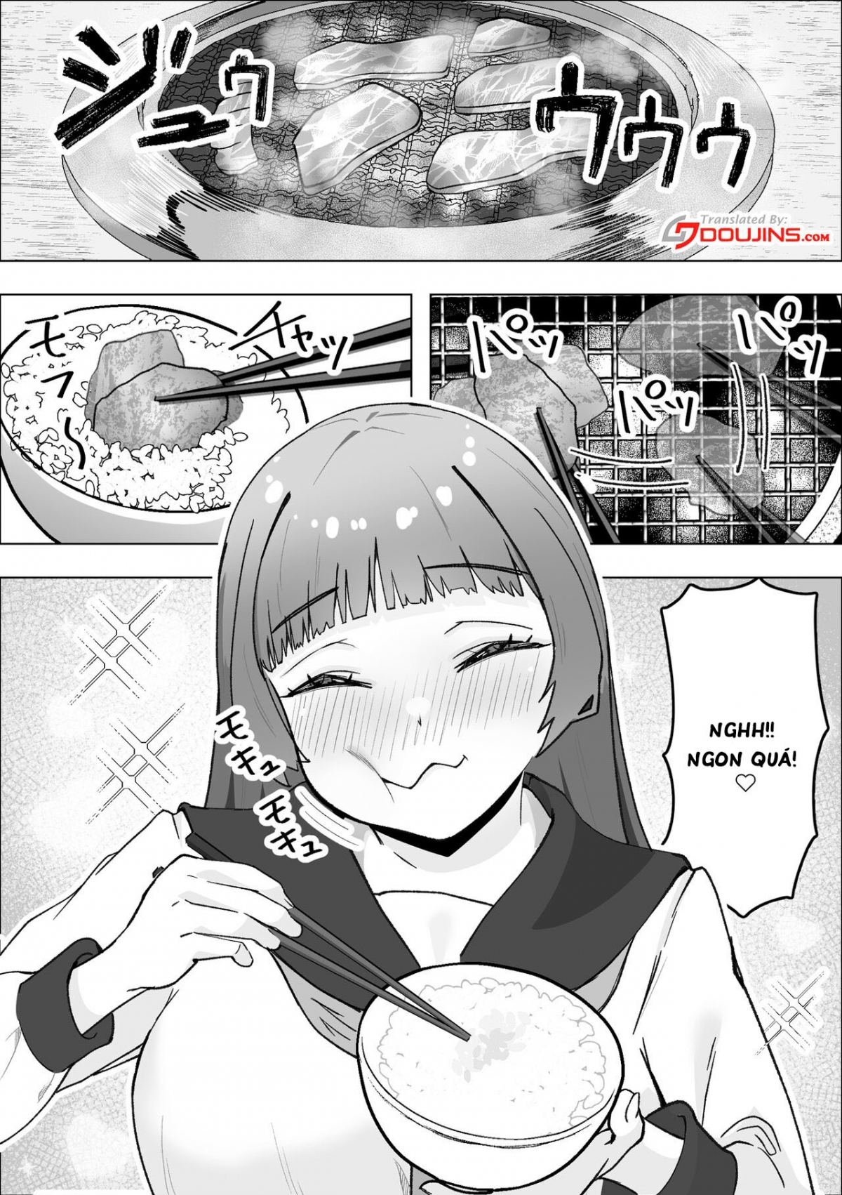 Đọc truyện hentai Tabe Gal -Muchimuchi Tennen Gal wa Papakatsu Shimasu- - Oneshot