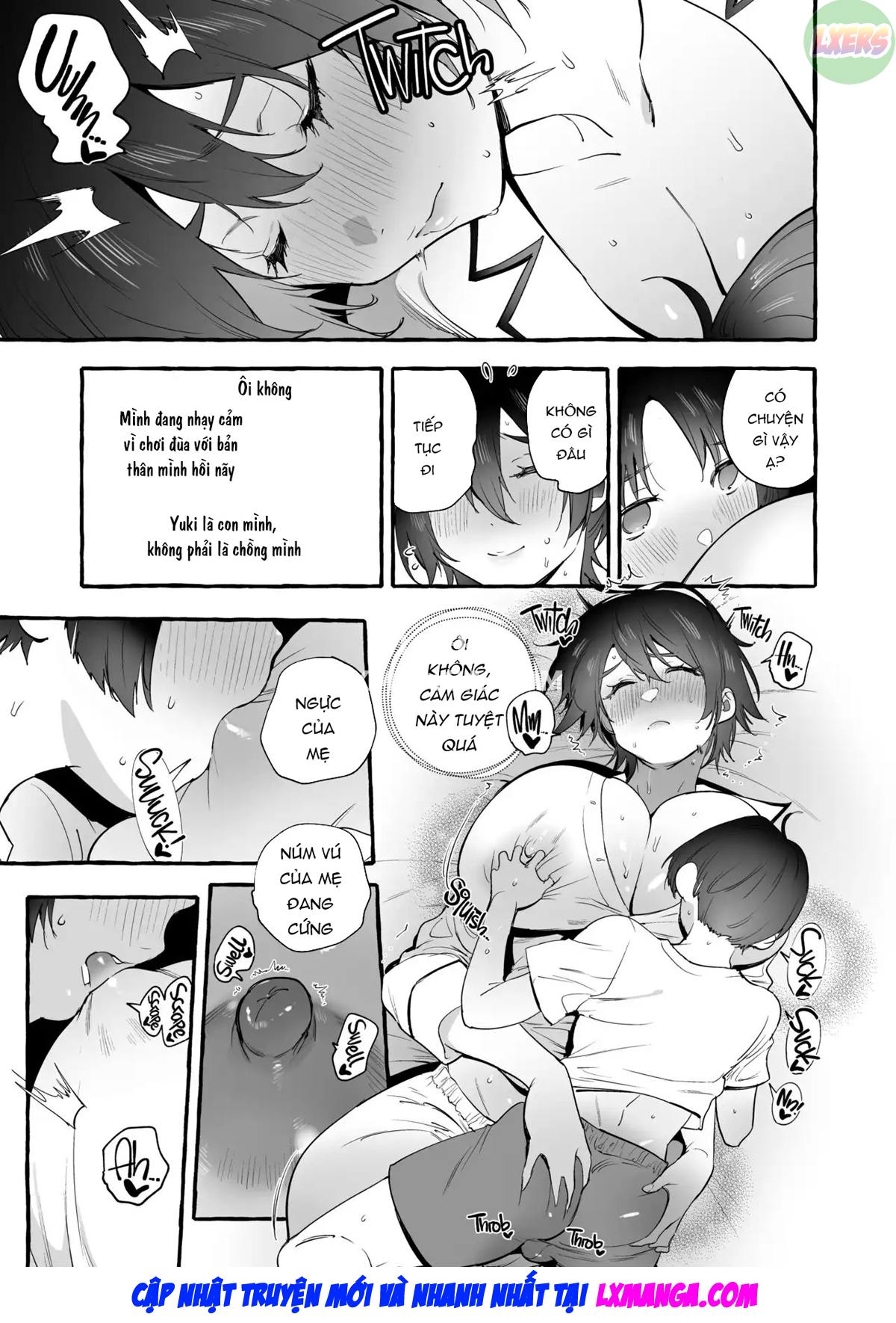 Đọc truyện hentai Người mẹ đam mê tình dục với bầu vú to - Oneshot