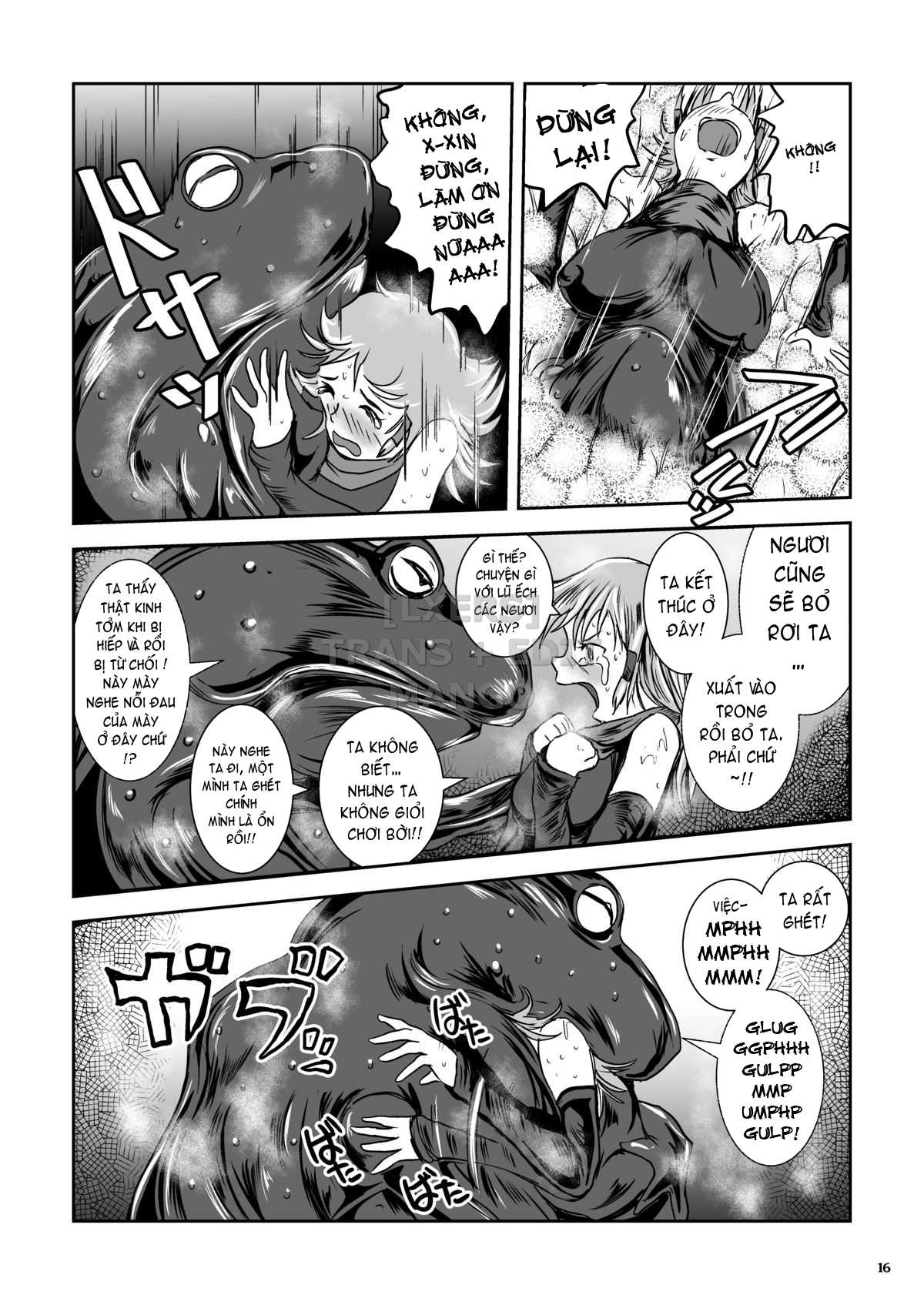 Đọc truyện hentai Atsui Suana De Ase-Ippai No Kaeru Kan - Oneshot
