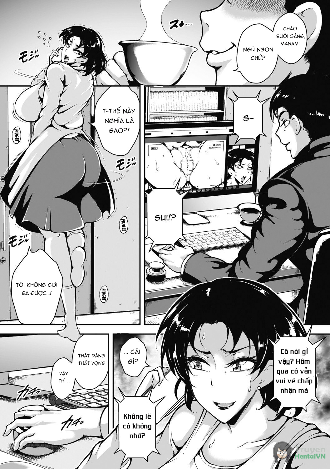 Đọc truyện hentai Akaneiro ni Modaeru Hitozuma - Wife Writhing in Madder - Oneshot