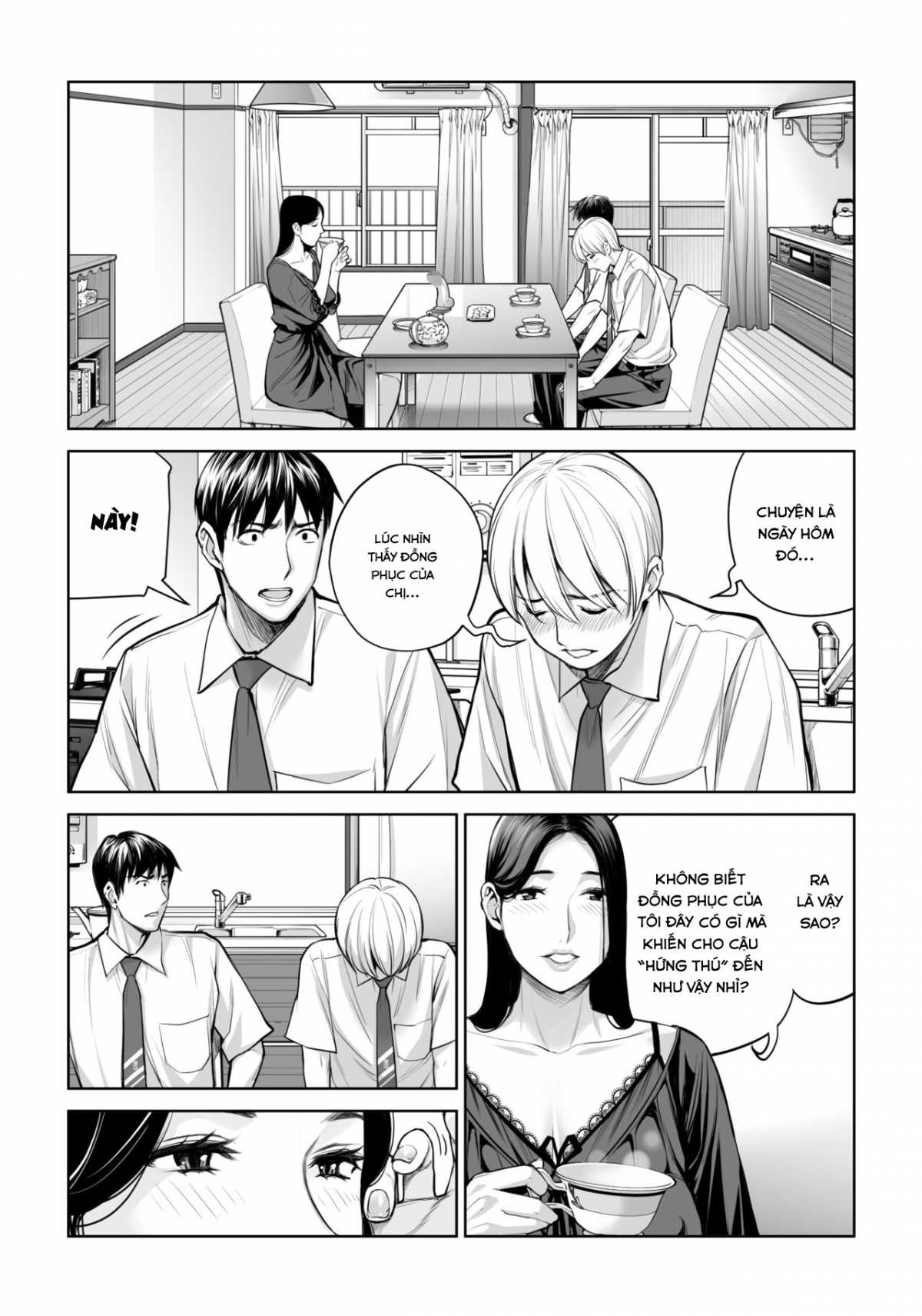 Đọc truyện hentai Kurokami Onna no Fudeoroshi ~Himitsu no Heya de Nakadashi Sasete Ageru wa~ - Oneshot