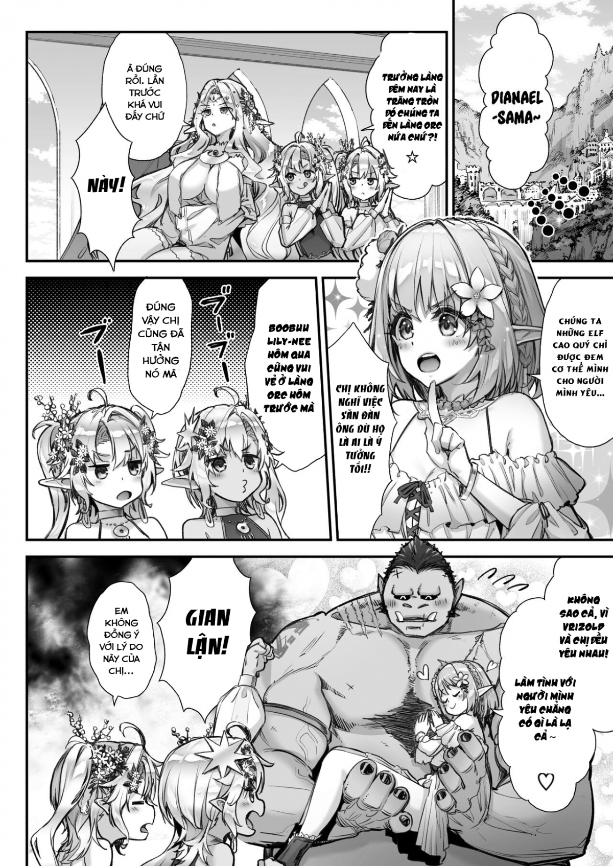 Đọc truyện hentai Bữa tiệc khiêu gợi của các yêu tinh - Oneshot