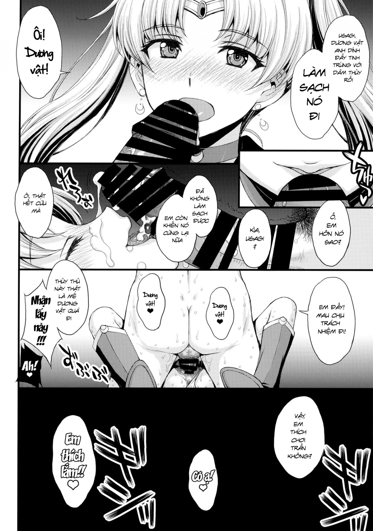 Đọc truyện hentai Usagi no Junjou! Chin Make Bishoujo Senshi! - Đạo tàn bụ âyy (●♡∀♡)