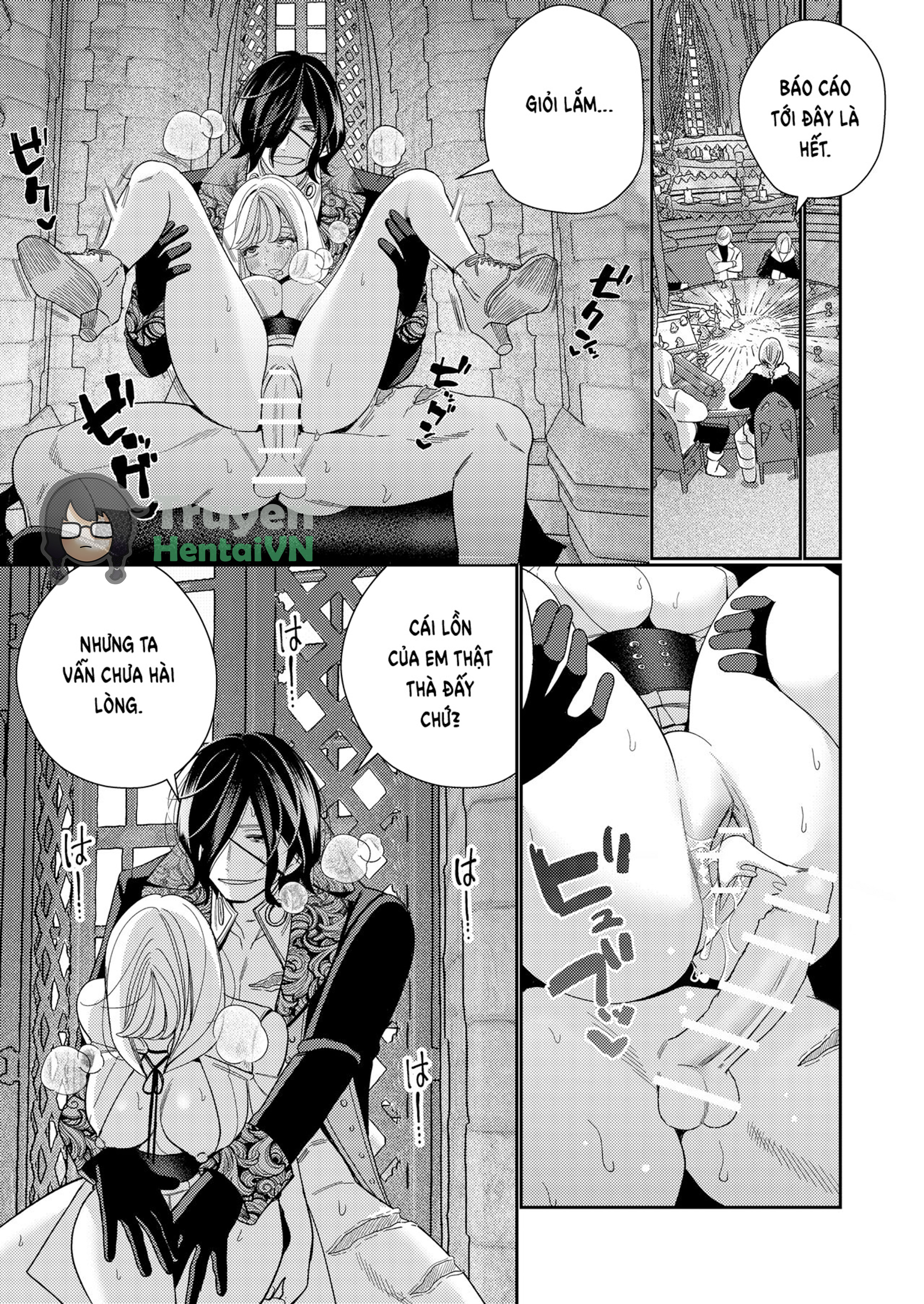 Đọc truyện hentai Seijo wa Tekikoku no Ou ni Otosareru - Oneshot