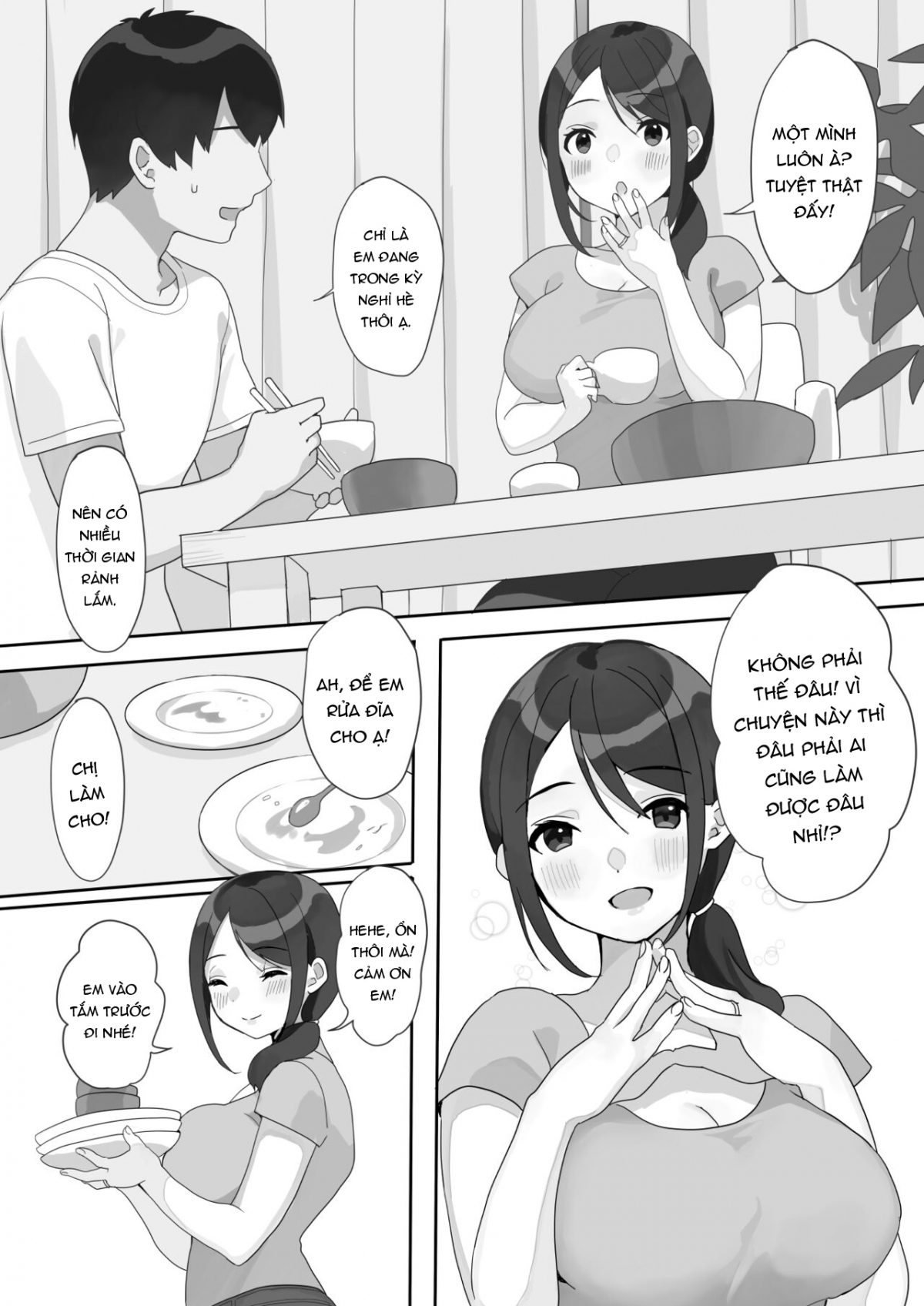 Đọc truyện hentai Genchi Tsuma Dekimashita - Oneshot