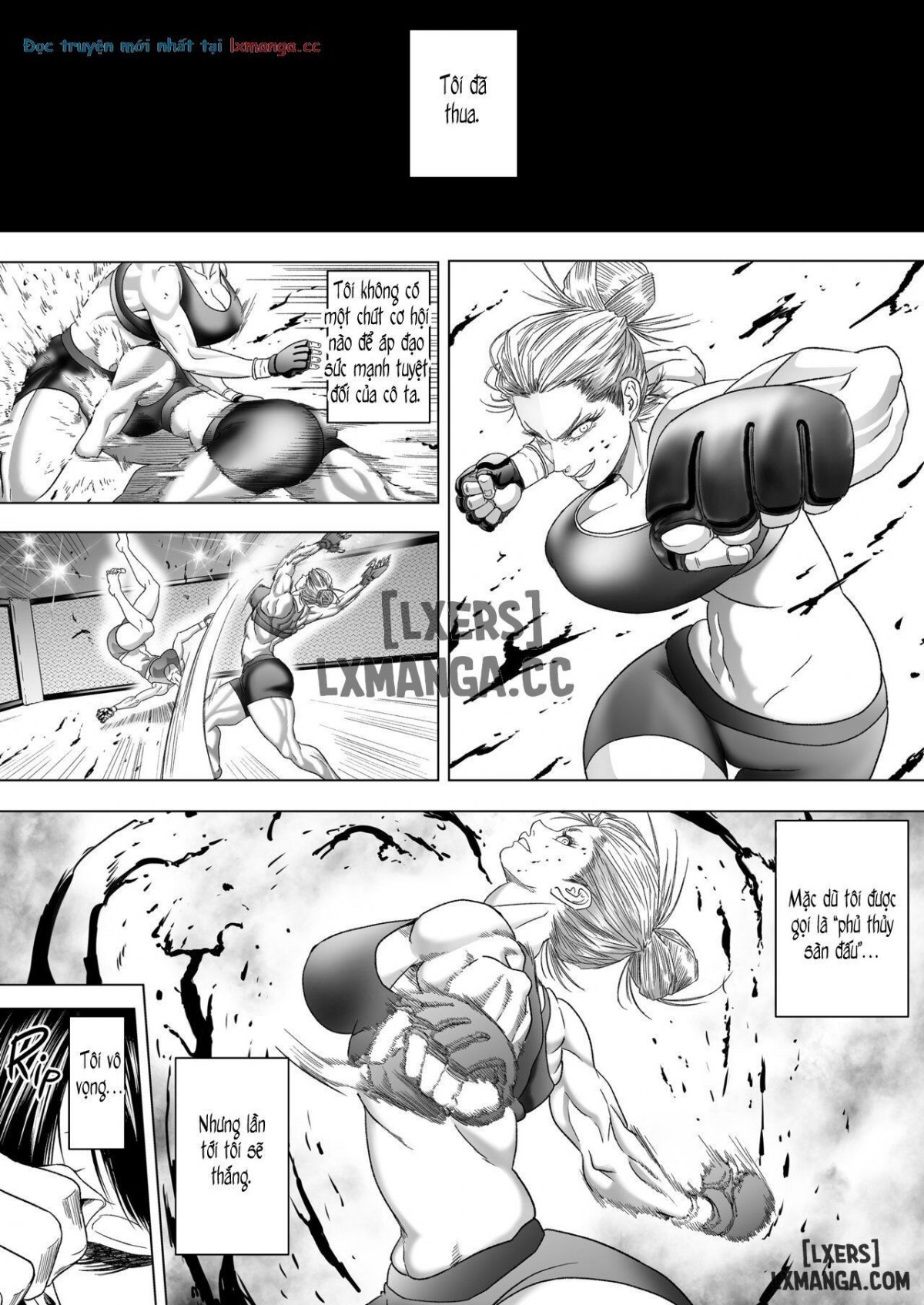 Đọc truyện hentai Kakutou Joshi wa Tsuyokunaritai/ Muchimuchi Kakutou Joshi wa Hentai Seitai-shi to Sex shite Tsuyoku naru - Oneshot