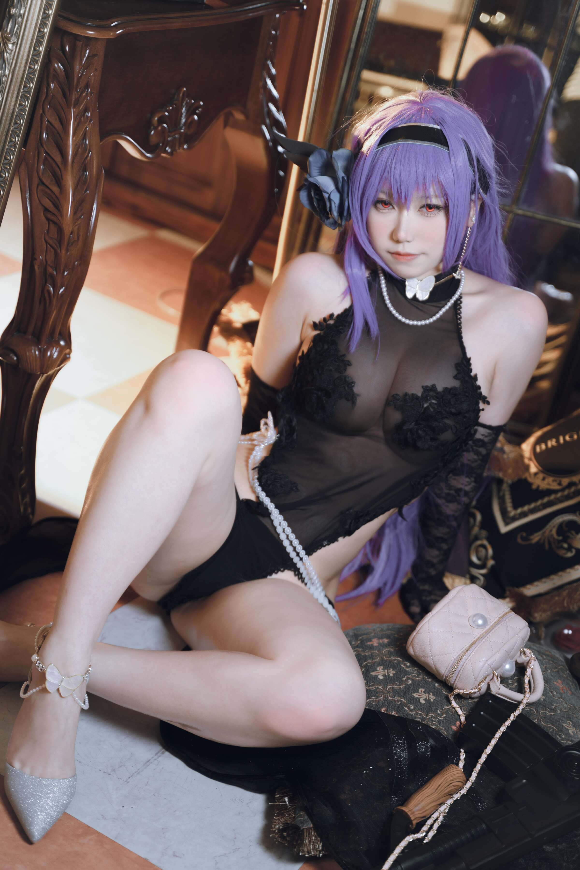 Đọc truyện hentai Tuyển tập Albums siêu phẩm Cosplay - Chap 590 - One North, One North - ZB-26 Dark Rose Swaying