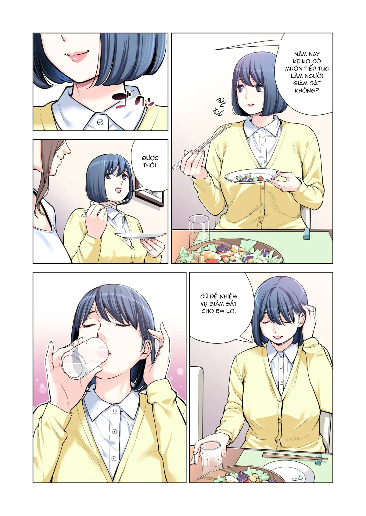 Đọc truyện hentai Bà chị có chồng ở tổ dân phố rất gợi tình 3: Bữa ăn của người có chồng - Oneshot