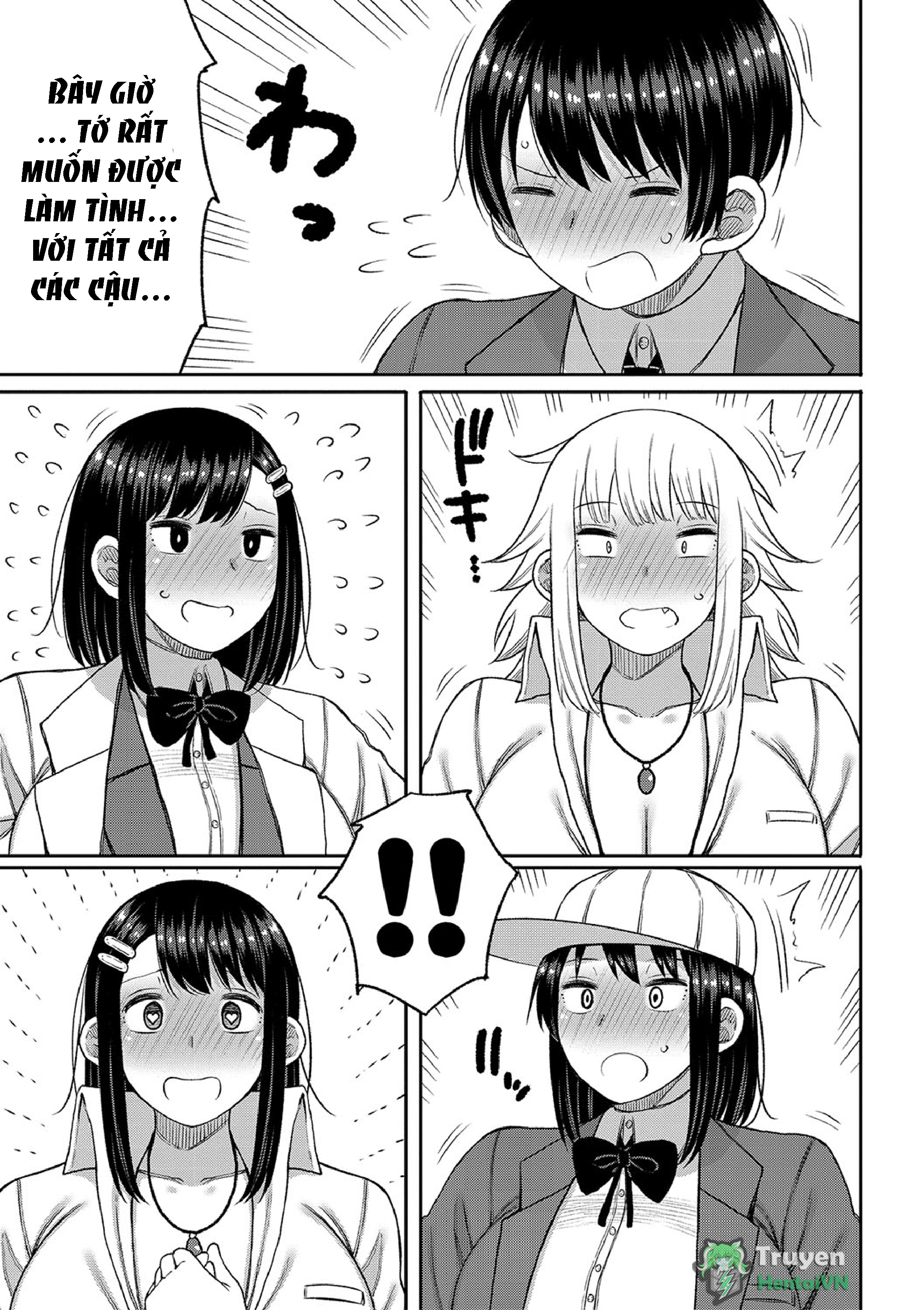 Đọc truyện hentai Kotoshi kara Kyougaku no Gakkou ni Nyuugaku shitara Otoko ga Boku dake datta - Chap 7
