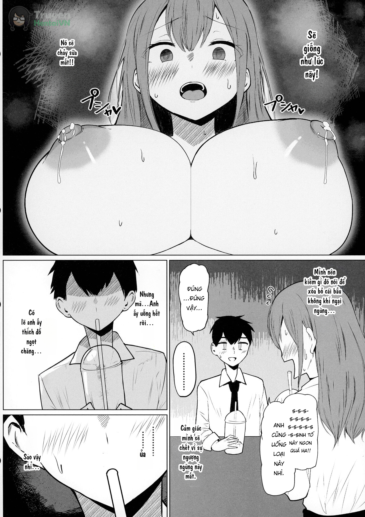 Đọc truyện hentai Senpai Milk ga Tomarimasen - Oneshot